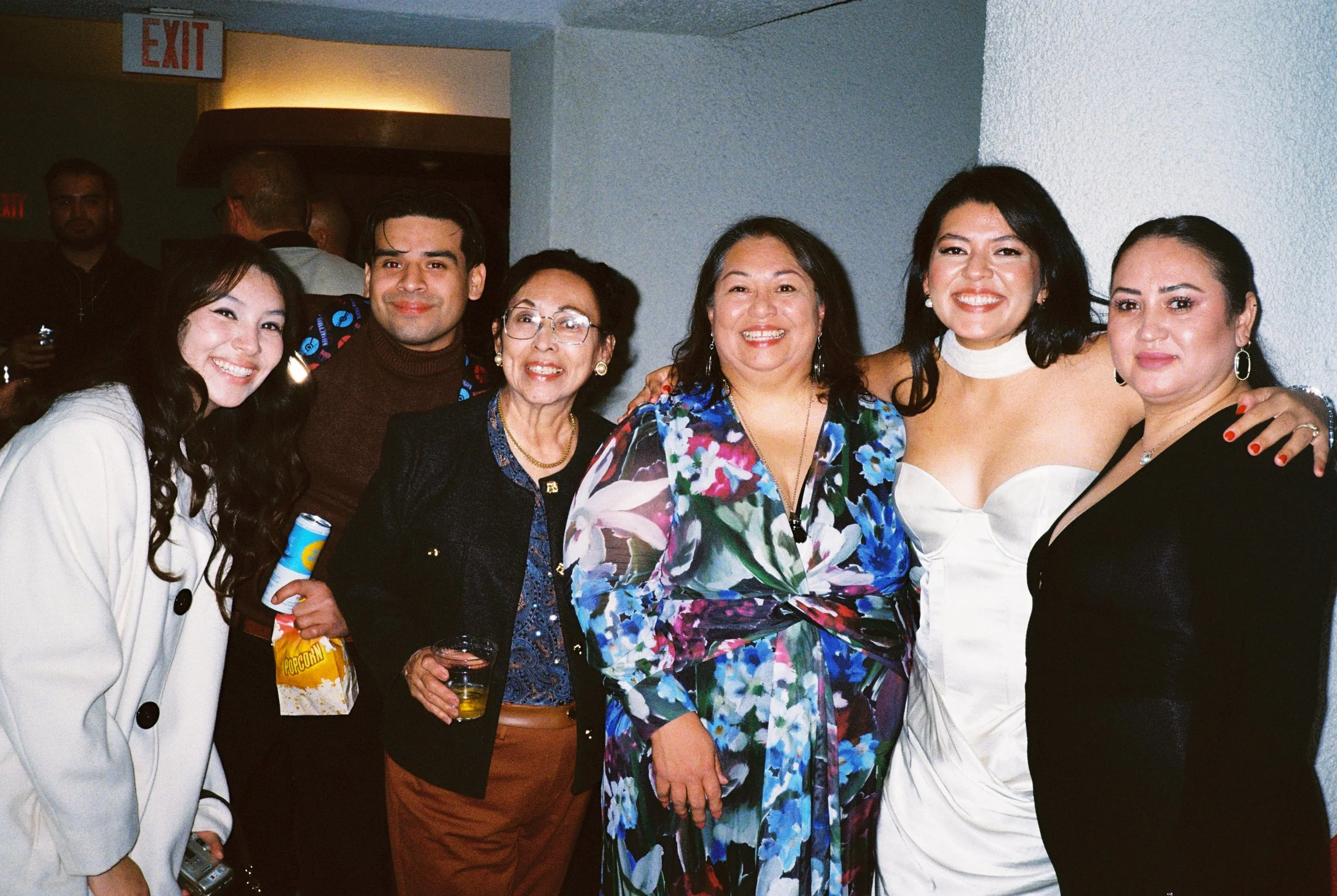 Intimate wedding photography on film at Texas Theatre Dallas