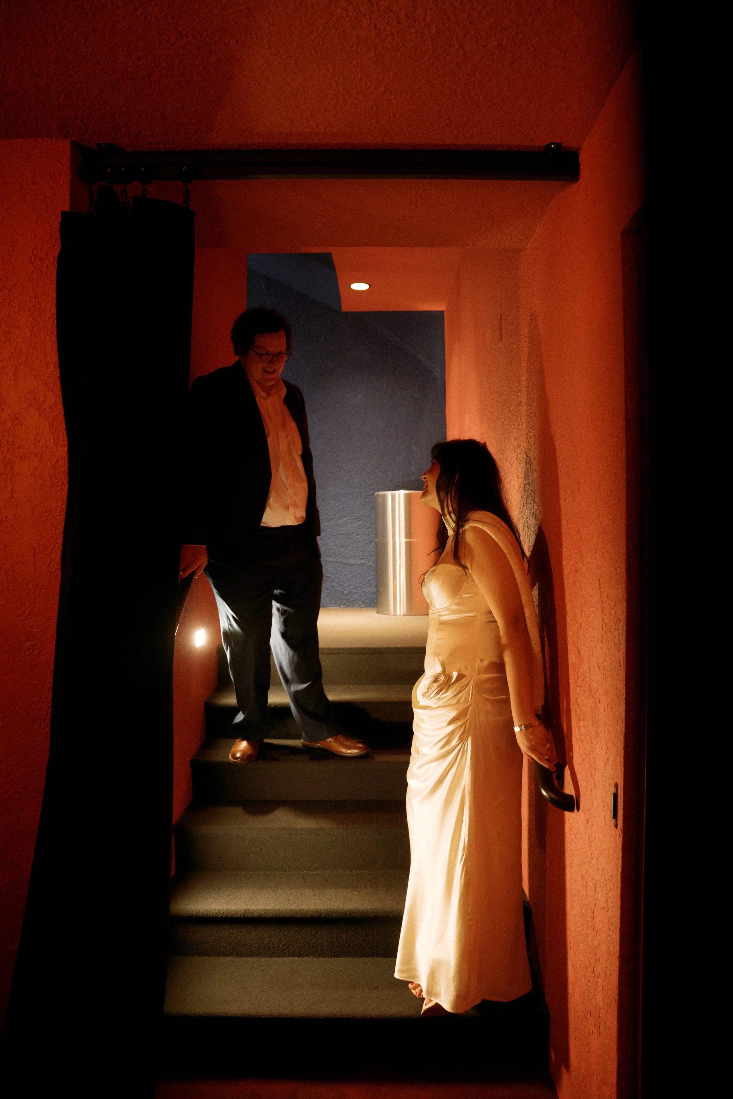 Intimate wedding photography on film at Texas Theatre Dallas