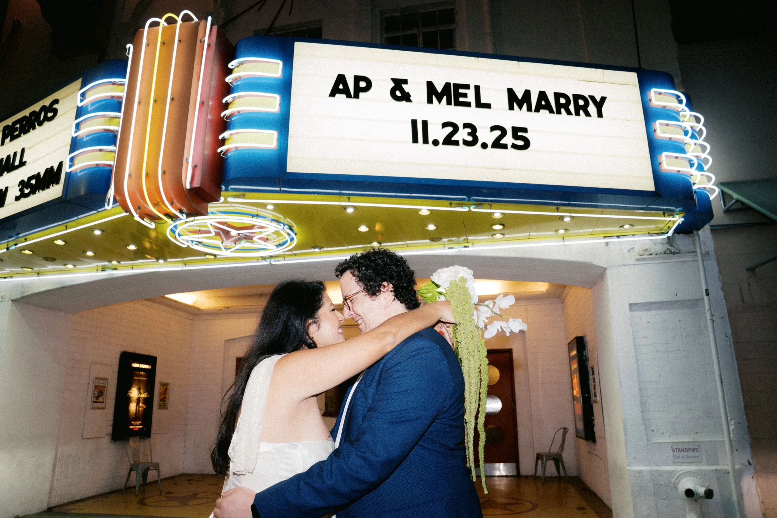 Creative wedding photography at Texas Theatre Dallas