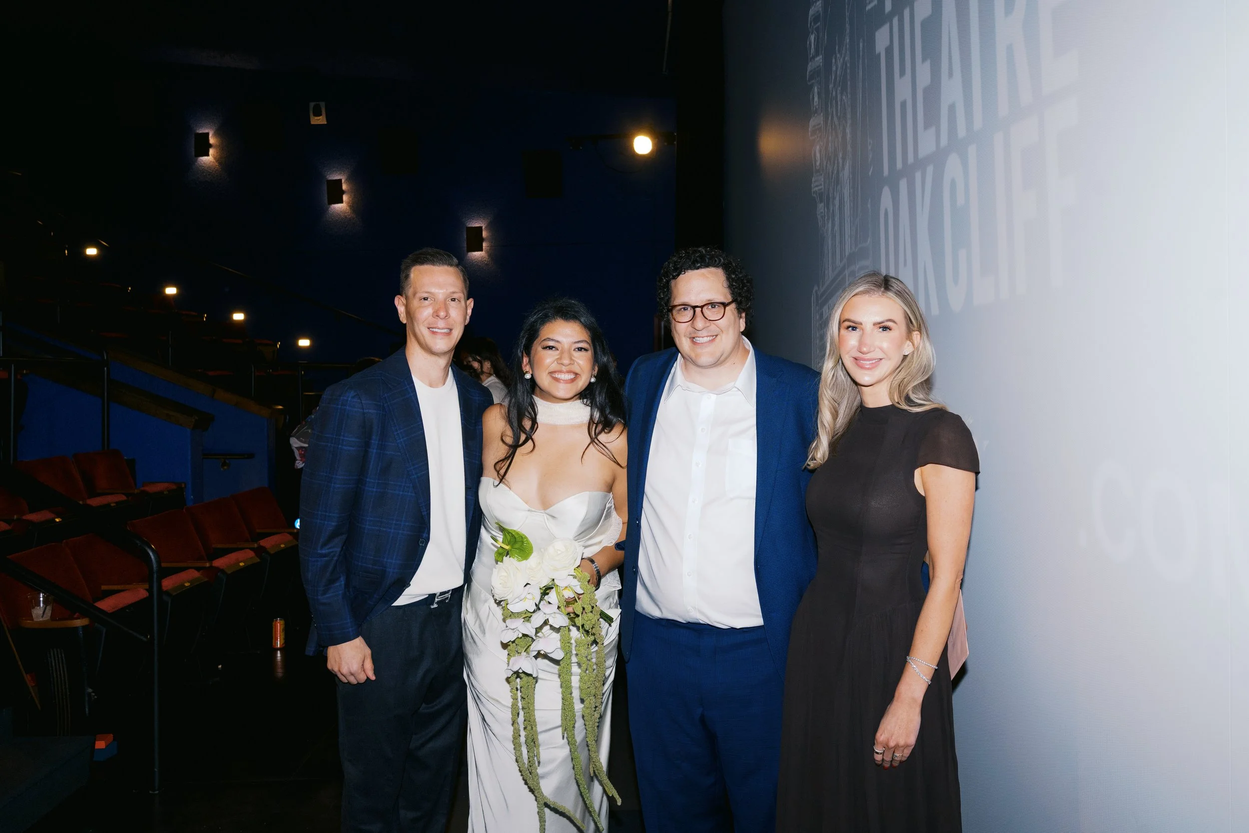 Intimate wedding photography at Texas Theatre Dallas