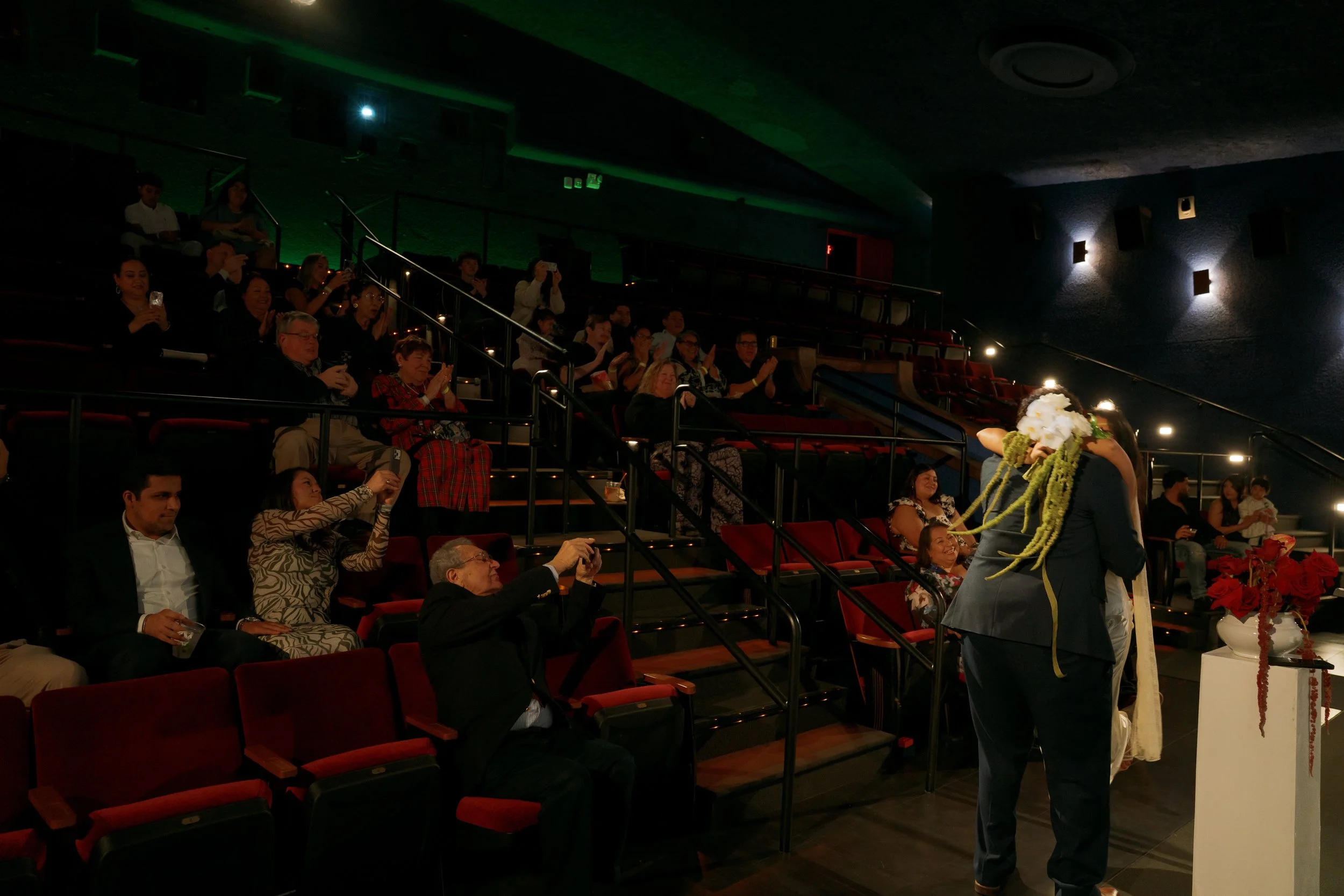 Intimate wedding photography at Texas Theatre Dallas