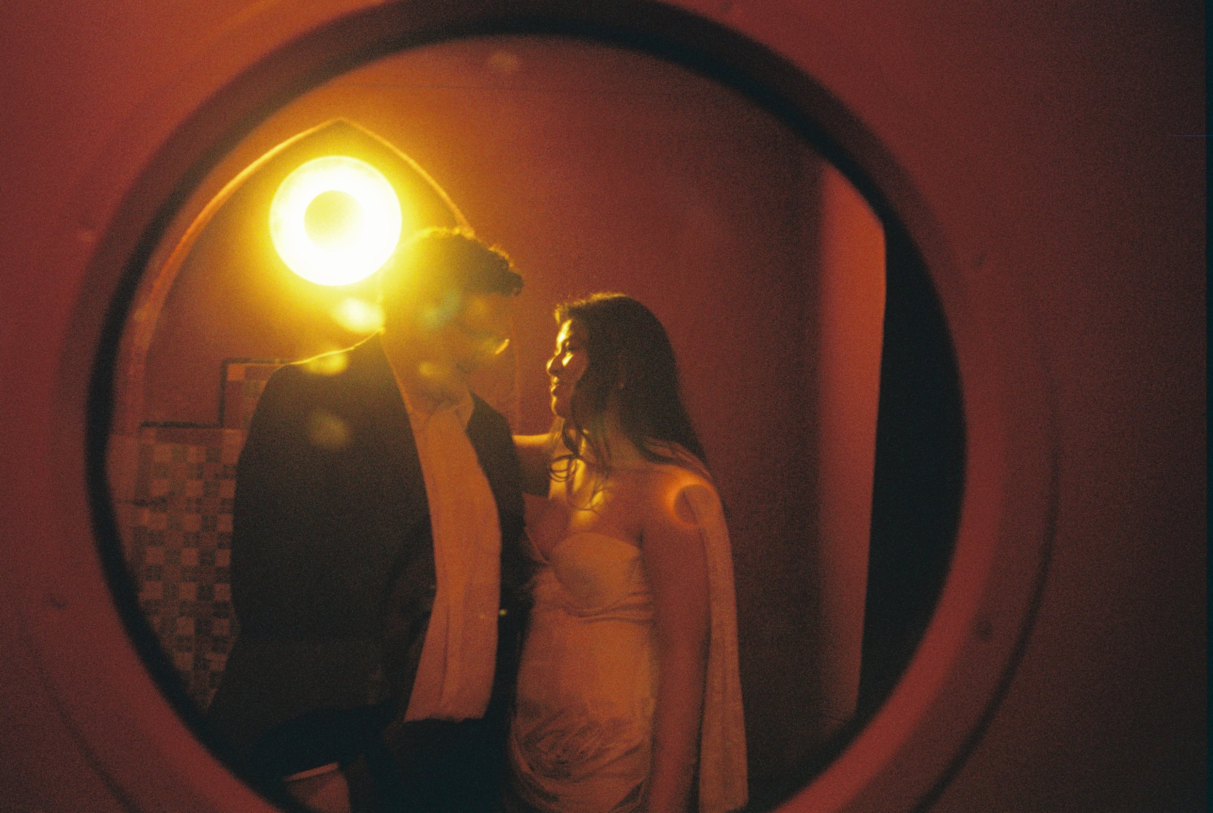 Intimate wedding photography on 35mm at Texas Theatre Dallas