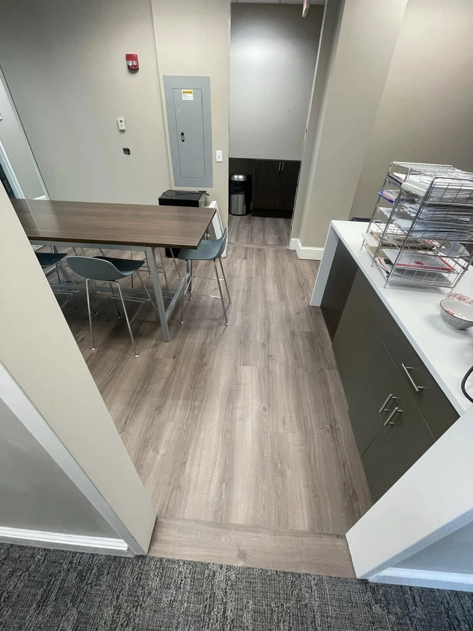 Huge thanks to the great folks at Fuqua & Partners Architects and In The Loop with Lori for making this project possible! Fuqua now has a beautiful space upgraded with all Interface carpet and Mohawk Group LVT. 