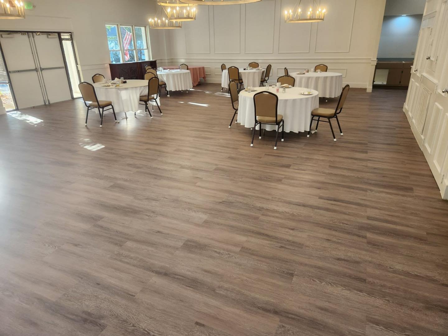 5,300 sqft - Interface - Level Set - A00416 Antique Dark Oak. Marcos and crew knocked this out in only 4 days!