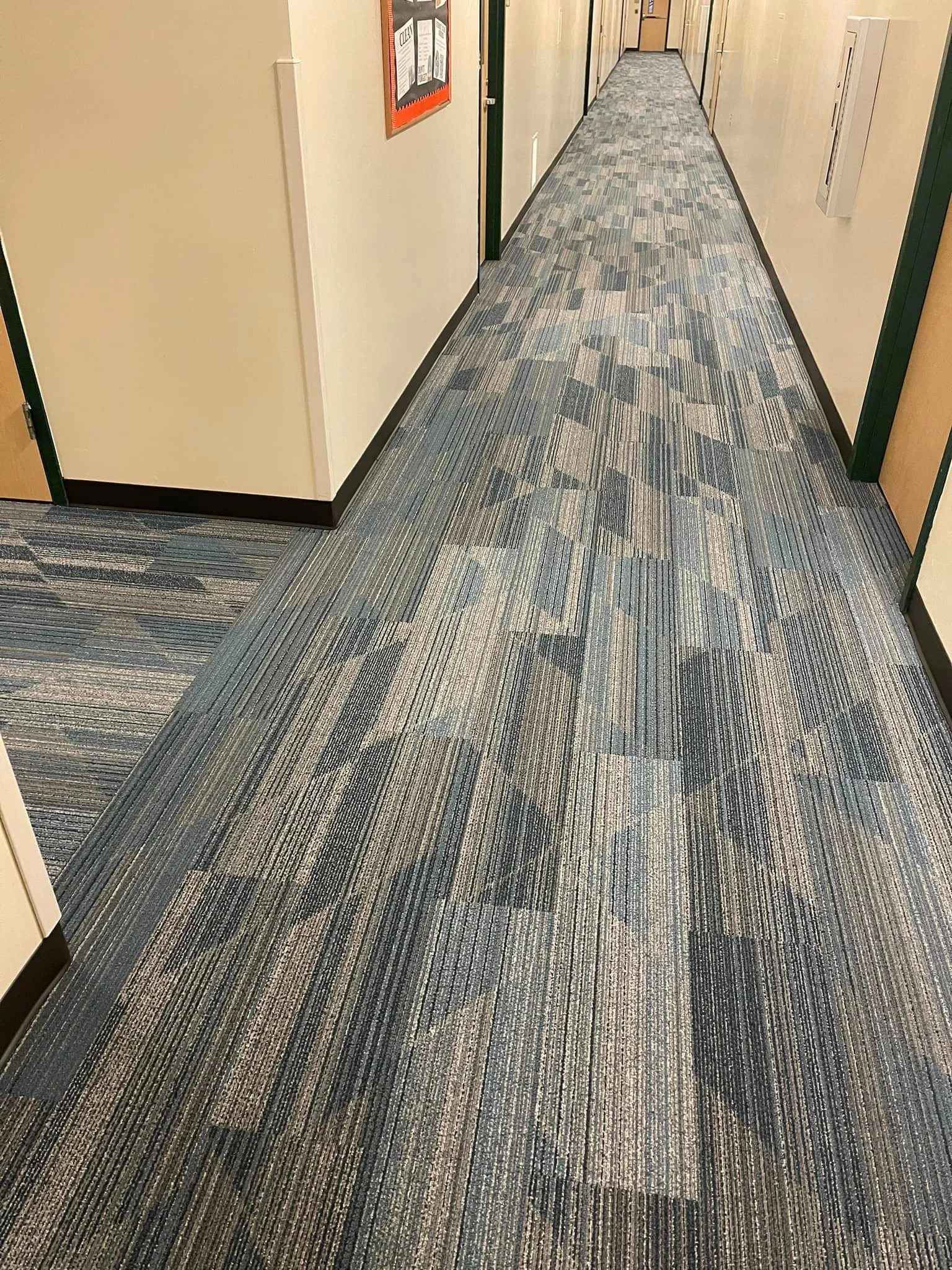 Another UAH project in the books! This 1,800 yards of Interface Driftwood - Sweetgum was installed at Frank Franz Hall by Flash, Ryan, and Tina! This crew did amazing work in spectacular timing! 