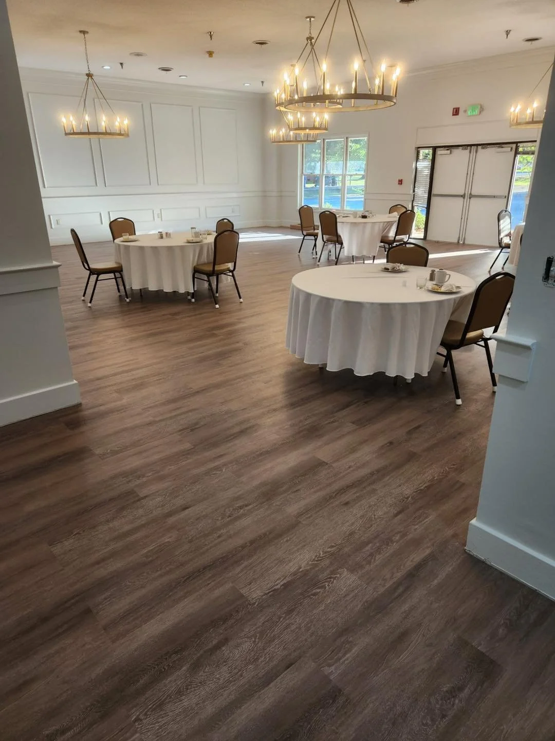 5,300 sqft - Interface - Level Set - A00416 Antique Dark Oak. Marcos and crew knocked this out in only 4 days!