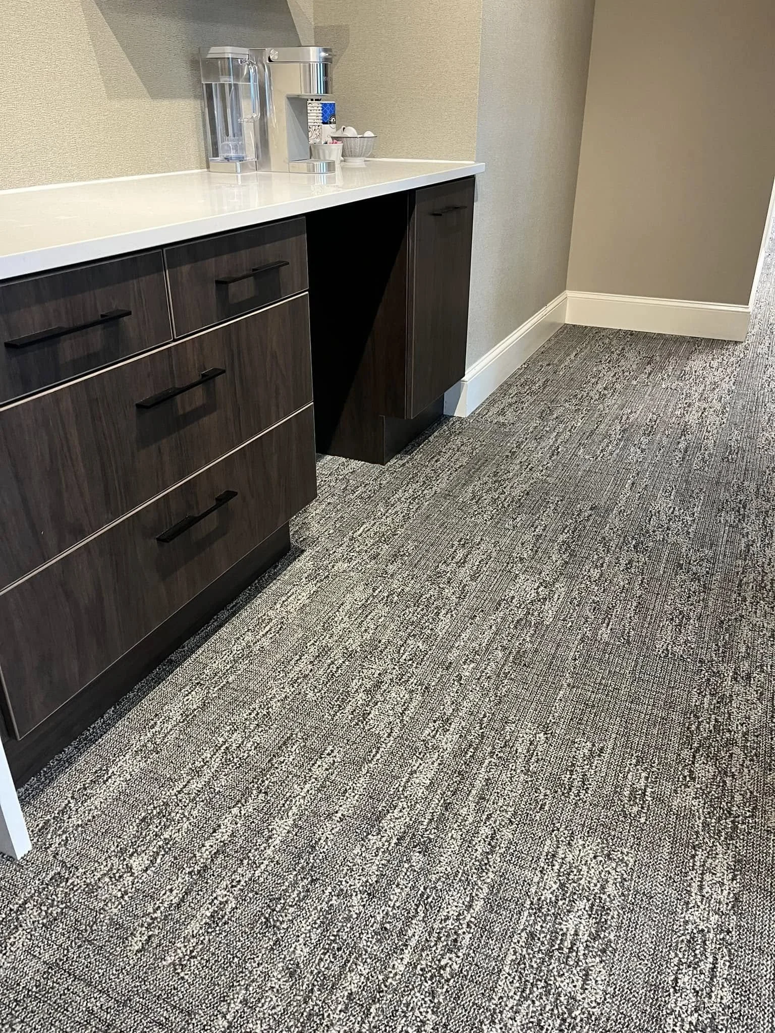 Huge thanks to the great folks at Fuqua & Partners Architects and In The Loop with Lori for making this project possible! Fuqua now has a beautiful space upgraded with all Interface carpet and Mohawk Group LVT. 