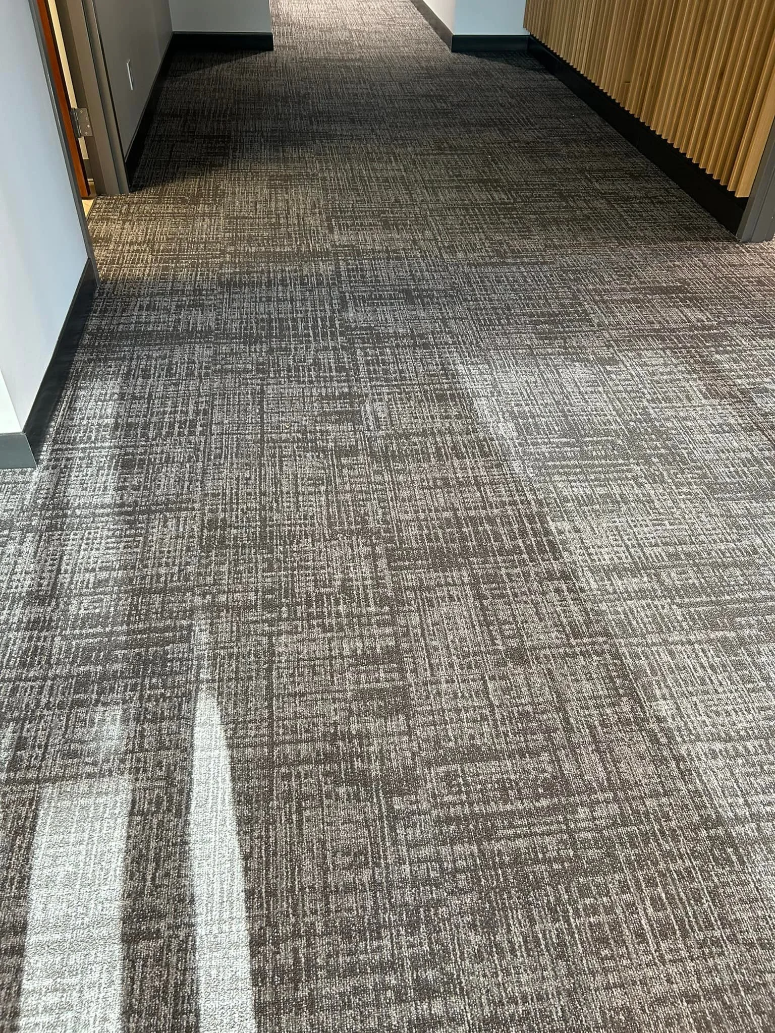 Shaw Contract - Fine Point Tile 5T113 - Charcoal 
Tarkett Official - Mandalay - Burnt Umber 