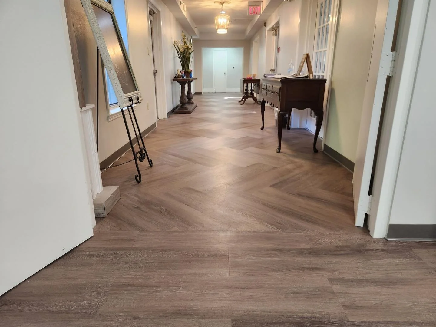 5,300 sqft - Interface - Level Set - A00416 Antique Dark Oak. Marcos and crew knocked this out in only 4 days!