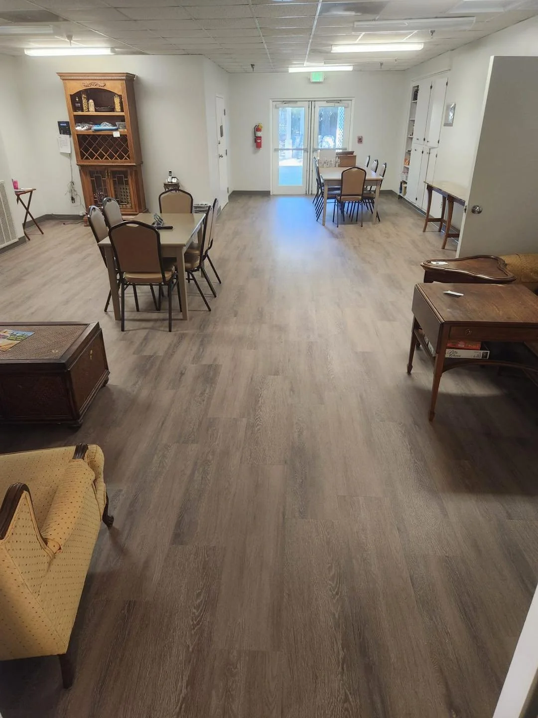 5,300 sqft - Interface - Level Set - A00416 Antique Dark Oak. Marcos and crew knocked this out in only 4 days!