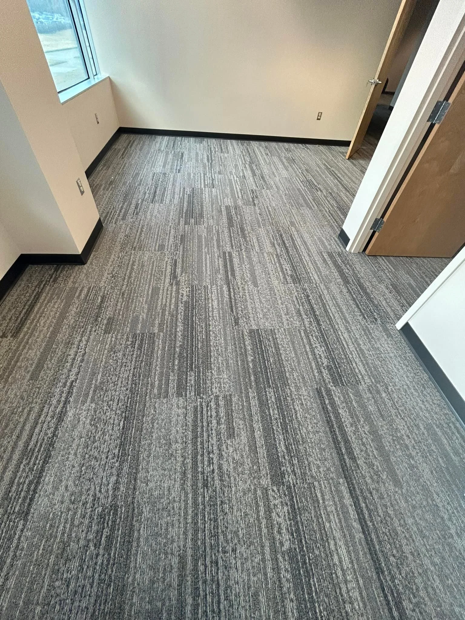 Showing some Mannington Commercial love this morning! 
Cryptogram - Chain 12372 - 18”x36”
Carthage Legacy - Bridgecreek - 24”x24”