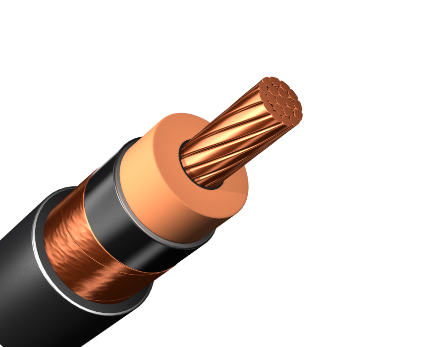 Copper high voltage cable.