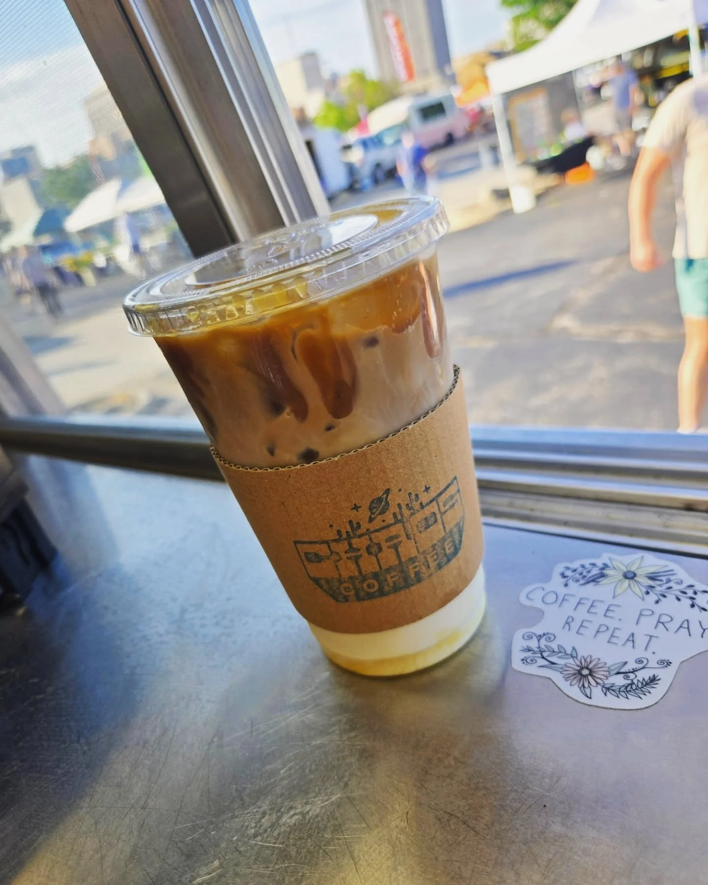 Topeka Farmers Market was a big turnout! We had so much fun serving you today! The Ozzy Osborn pandora was hitting just right and we sold out of drinks at 11am! You guys were fantastic and im just so happy to have met all of you today 💗 One of my f