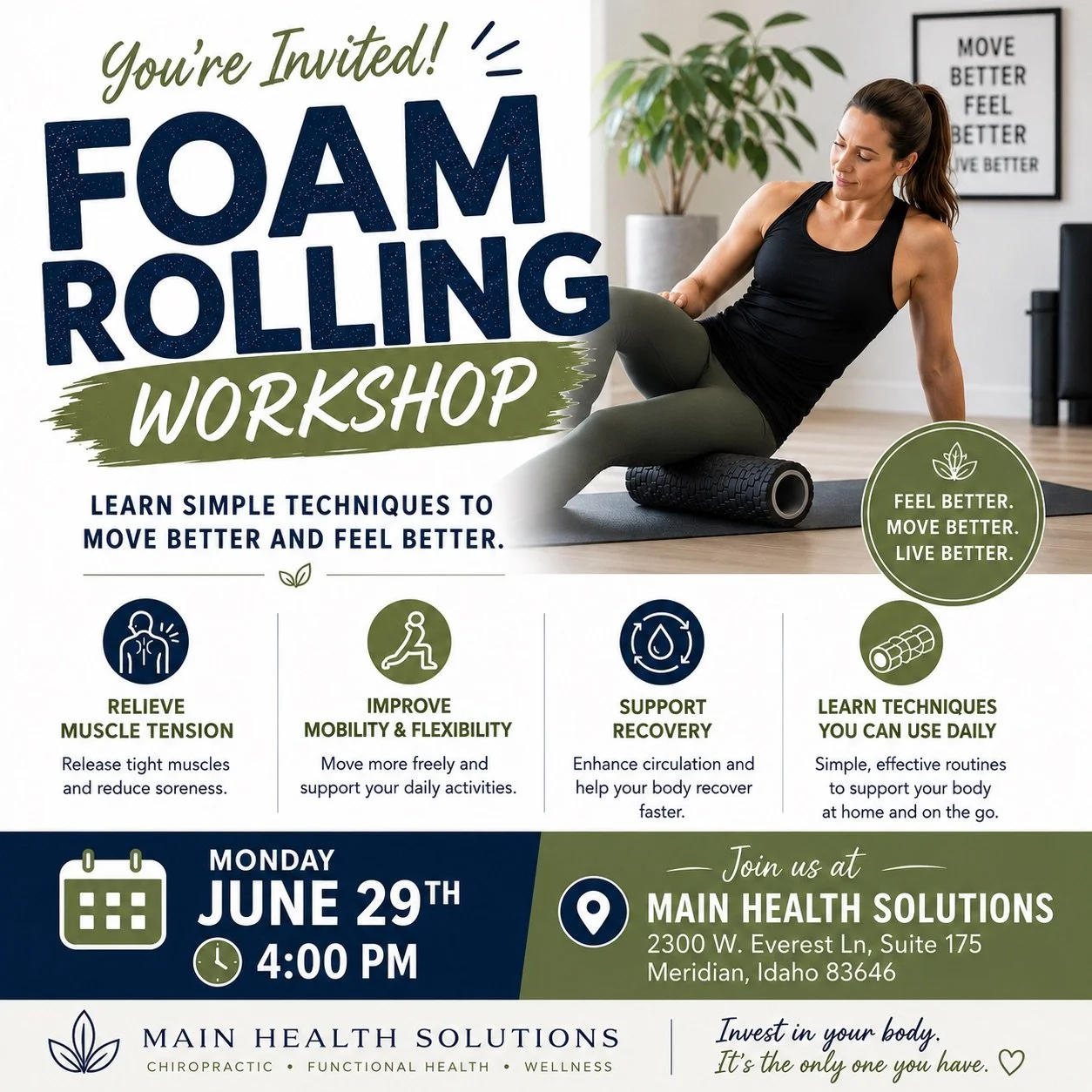 Foam Rolling and Core Exercises