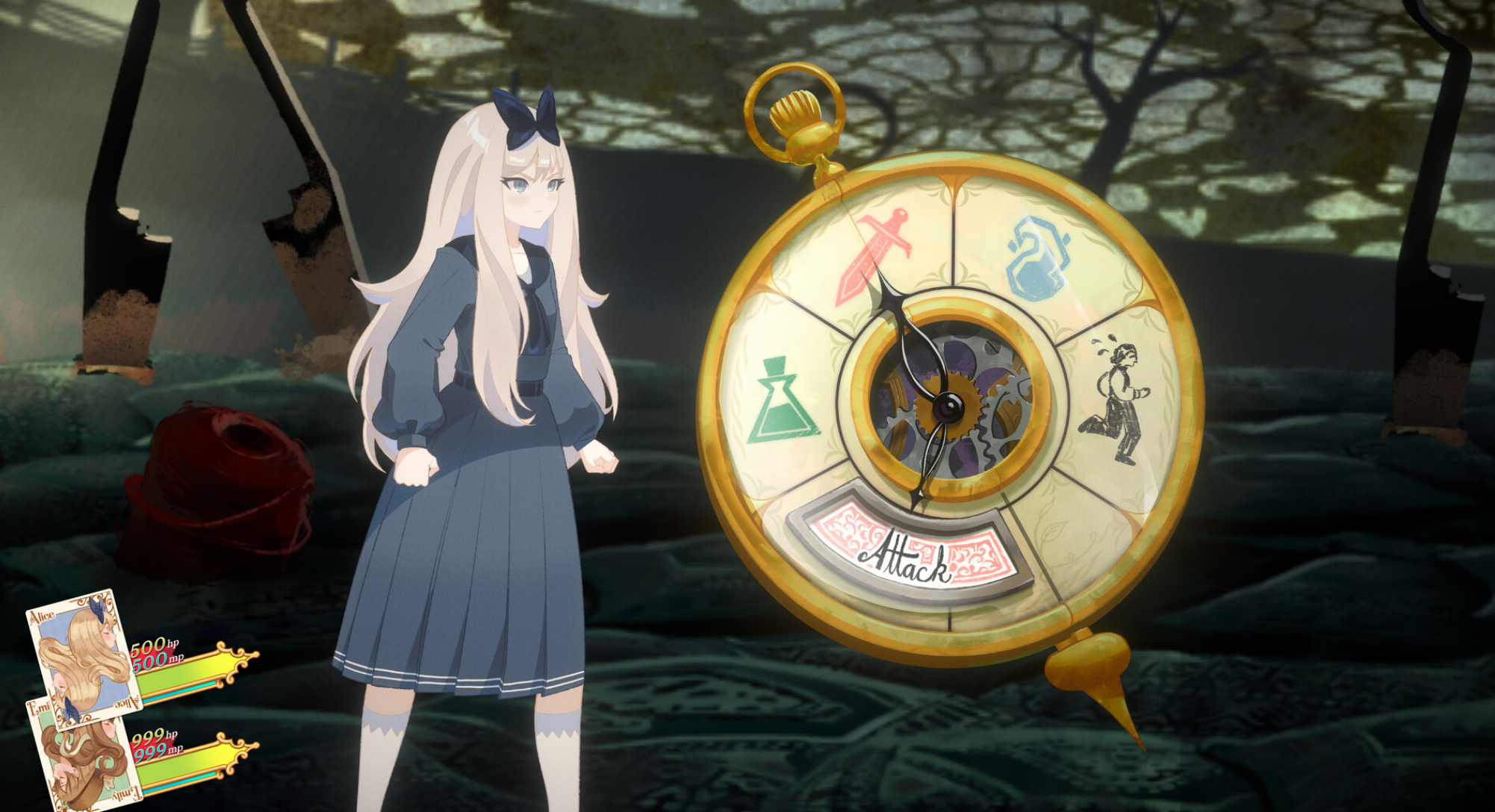 Background assets and UI clock asset by me. Character model and UI by @AoClover