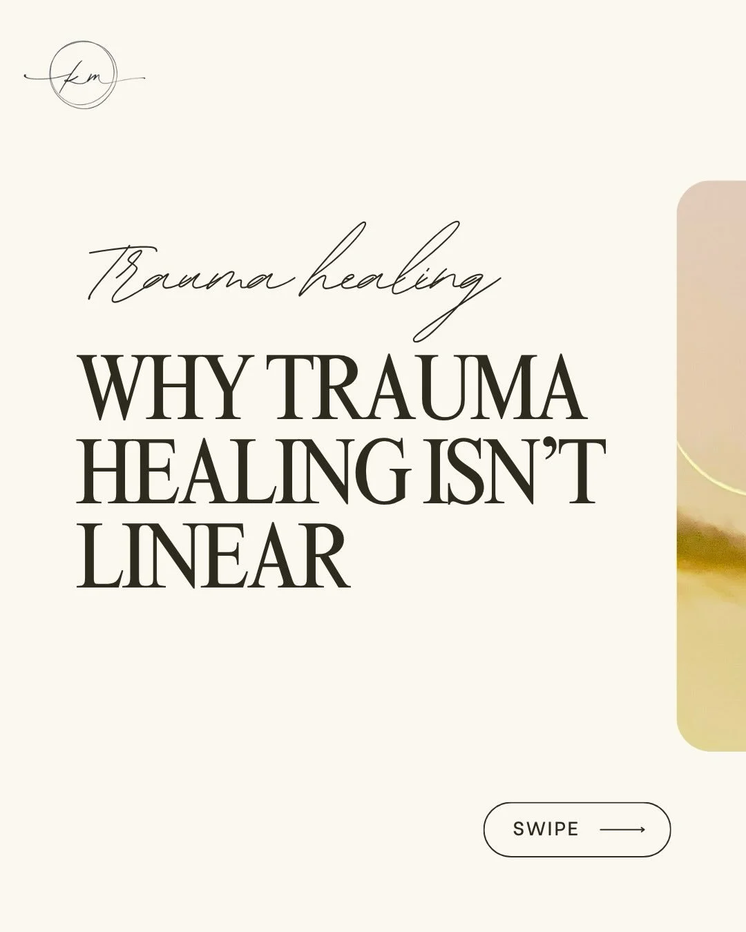 Healing rarely unfolds the way we expect it to.

Many people come into therapy believing that progress should move in a straight line. They hope that once something is processed or understood, it will stay resolved. But what I have witnessed again an