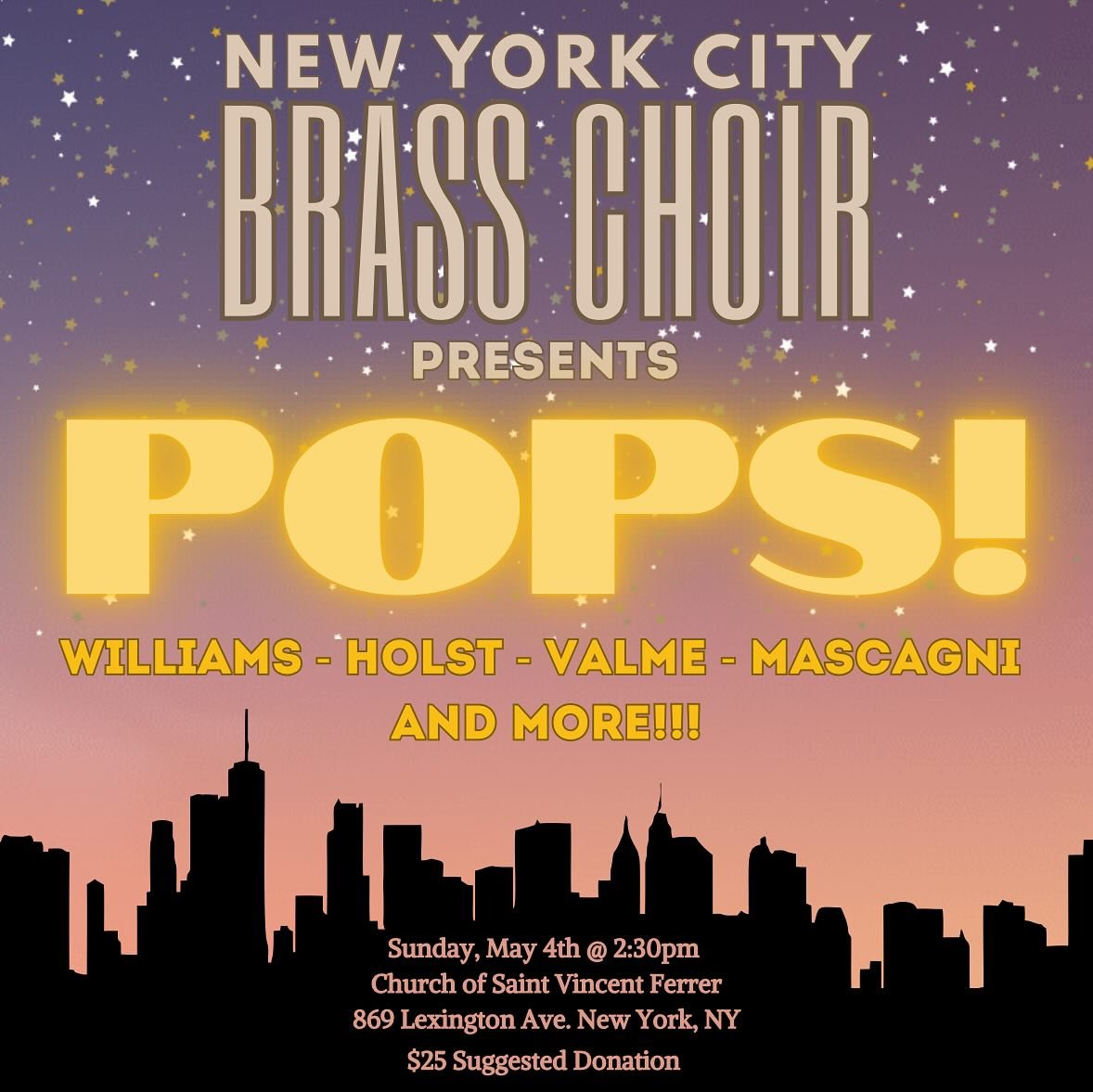 See you soon!! So excited to play all your pops favorites 😎