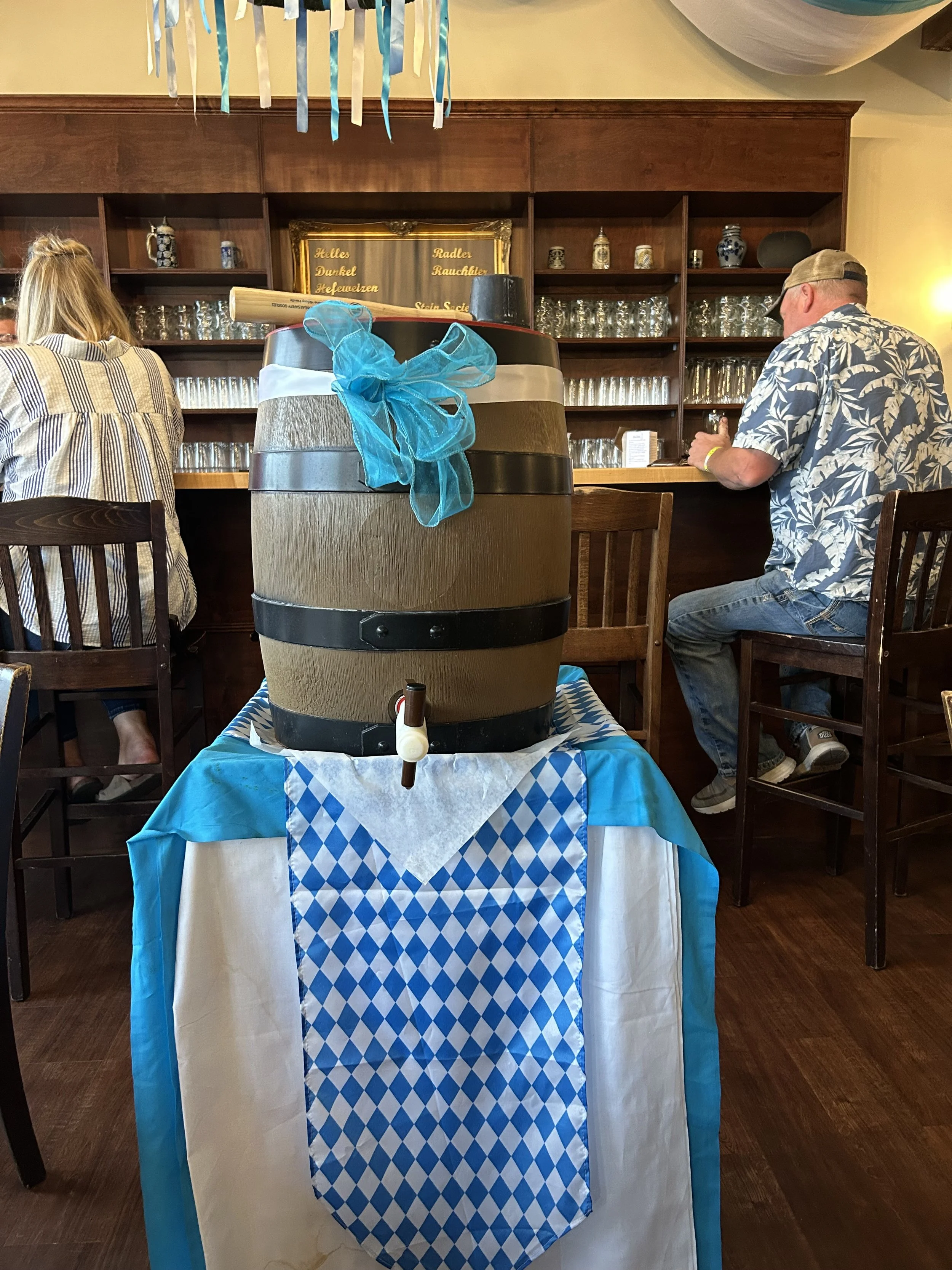 Keg tapping for start of Oktoberfest