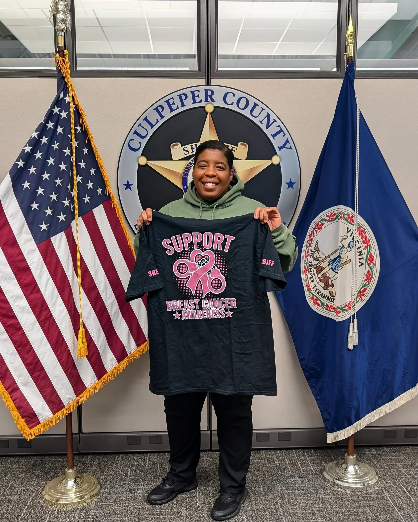 October is Breast Cancer Awareness Month!

Get your Breast Cancer Awareness shirts and patches now to support Pamper Me Pink of Culpeper.

PRICING
➡️ Long-sleeve: $30 
➡️ Short-sleeve: $25
➡️ Patches: $10

PAYMENT OPTIONS
Payment must be received bef