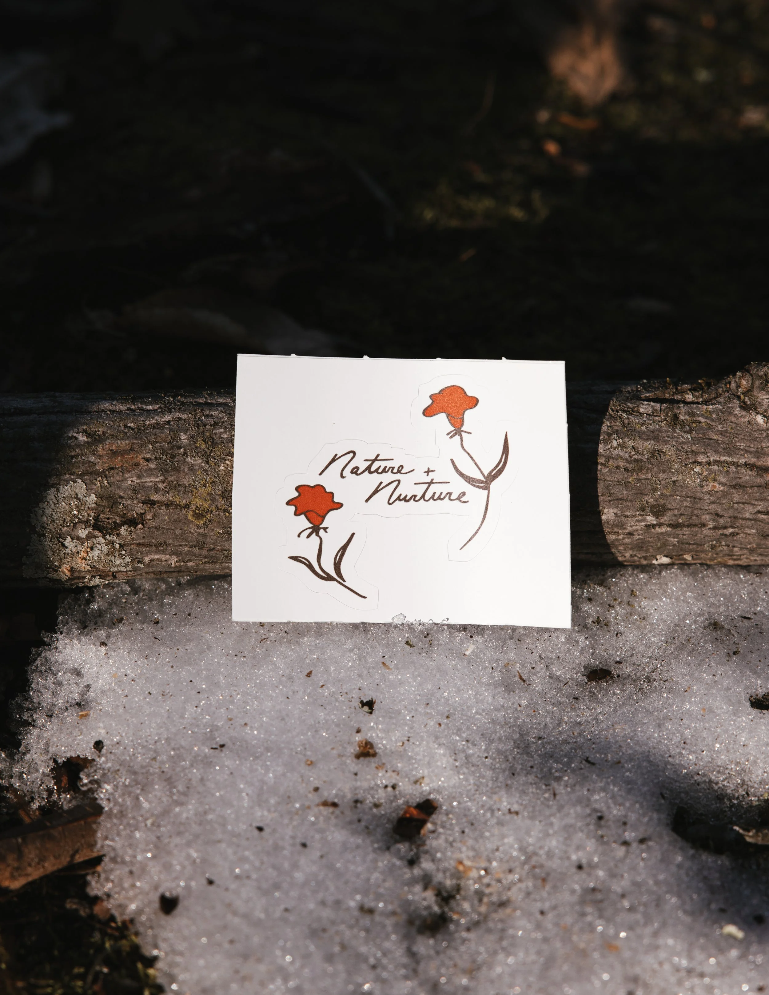 Nature + Nurture Logo Sticker