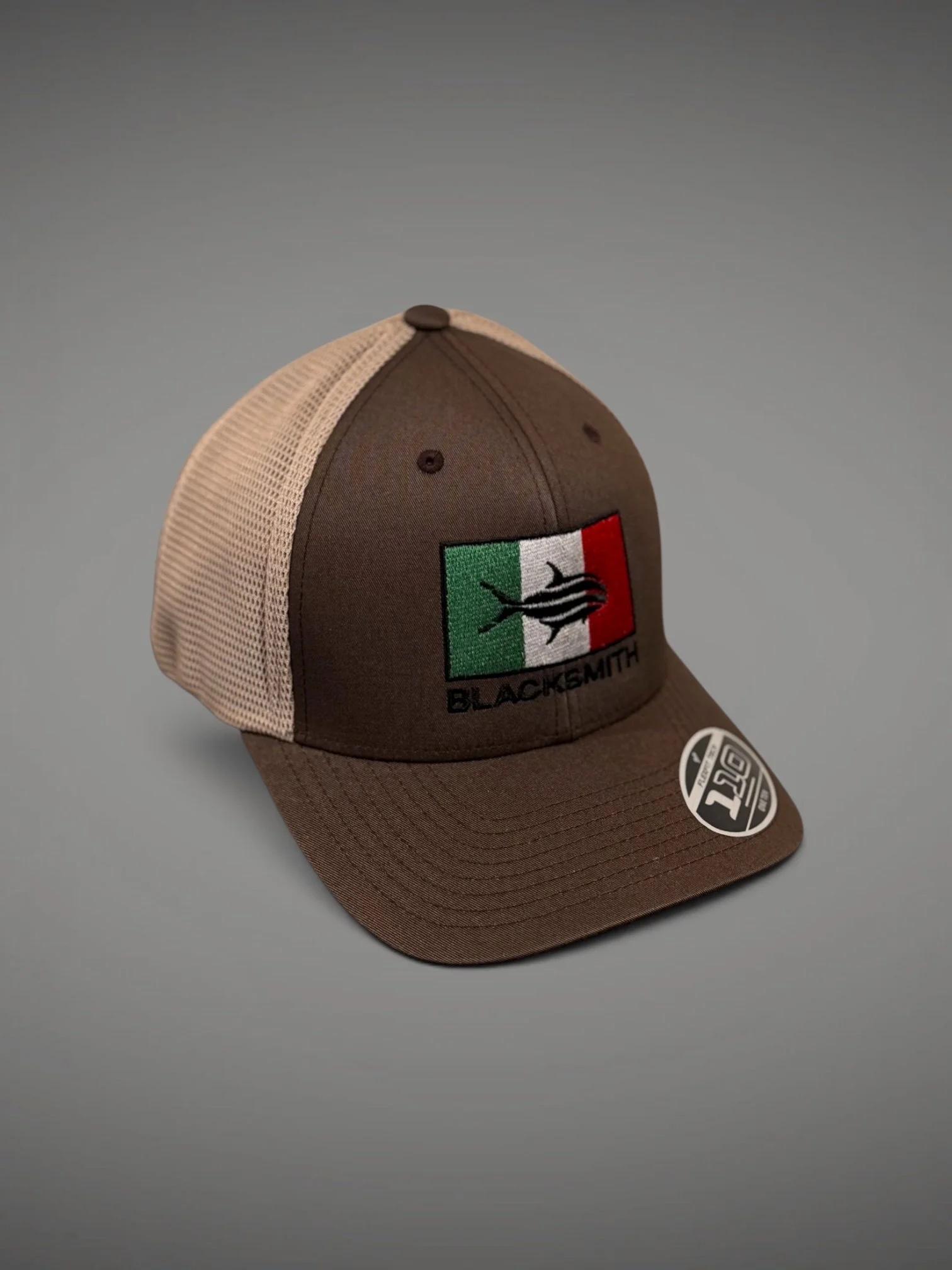 Chocolate Hat Mexican Logo Flexfit Tech