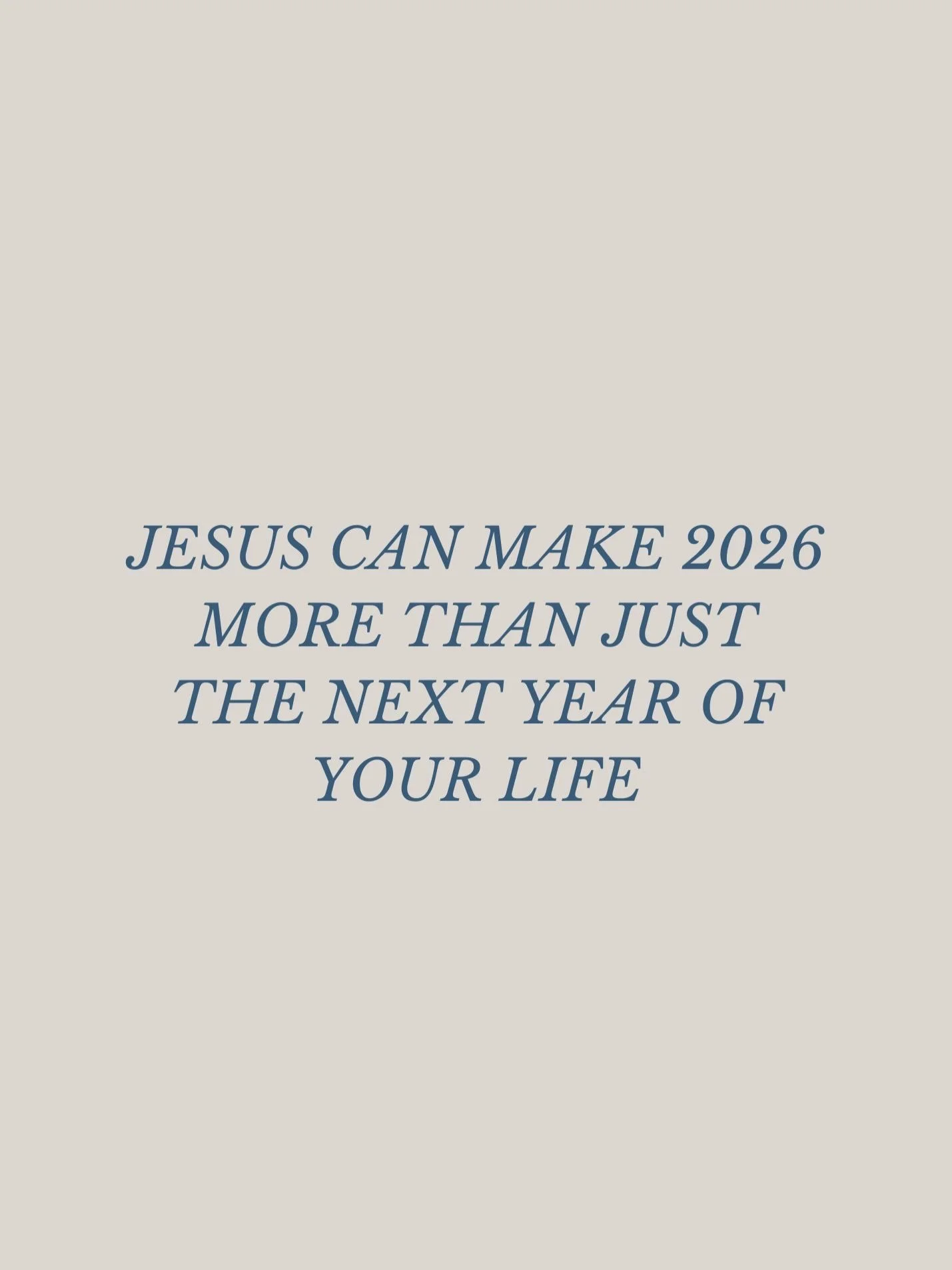 Jesus is always making all things new. Our stories, our labels, our scorecards, and our patterns. 

In January, we&rsquo;re celebrating that, teaching on that, and worshiping him for that. 

Lots of special moments and milestones coming for our new c