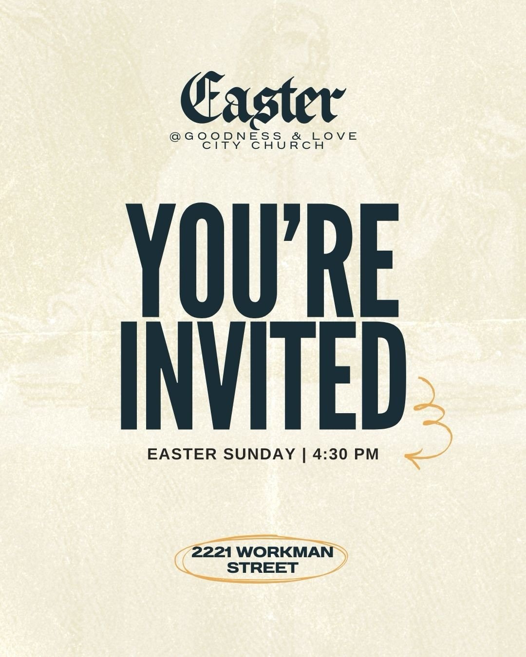 Easter is coming!!! 🌅✝️

More than anything, we want people to experience the goodness &amp; love of Jesus. So let&rsquo;s be people who invite &mdash; friends, family, neighbors, or anyone who may need hope, encouragement, or a fresh start. You nev