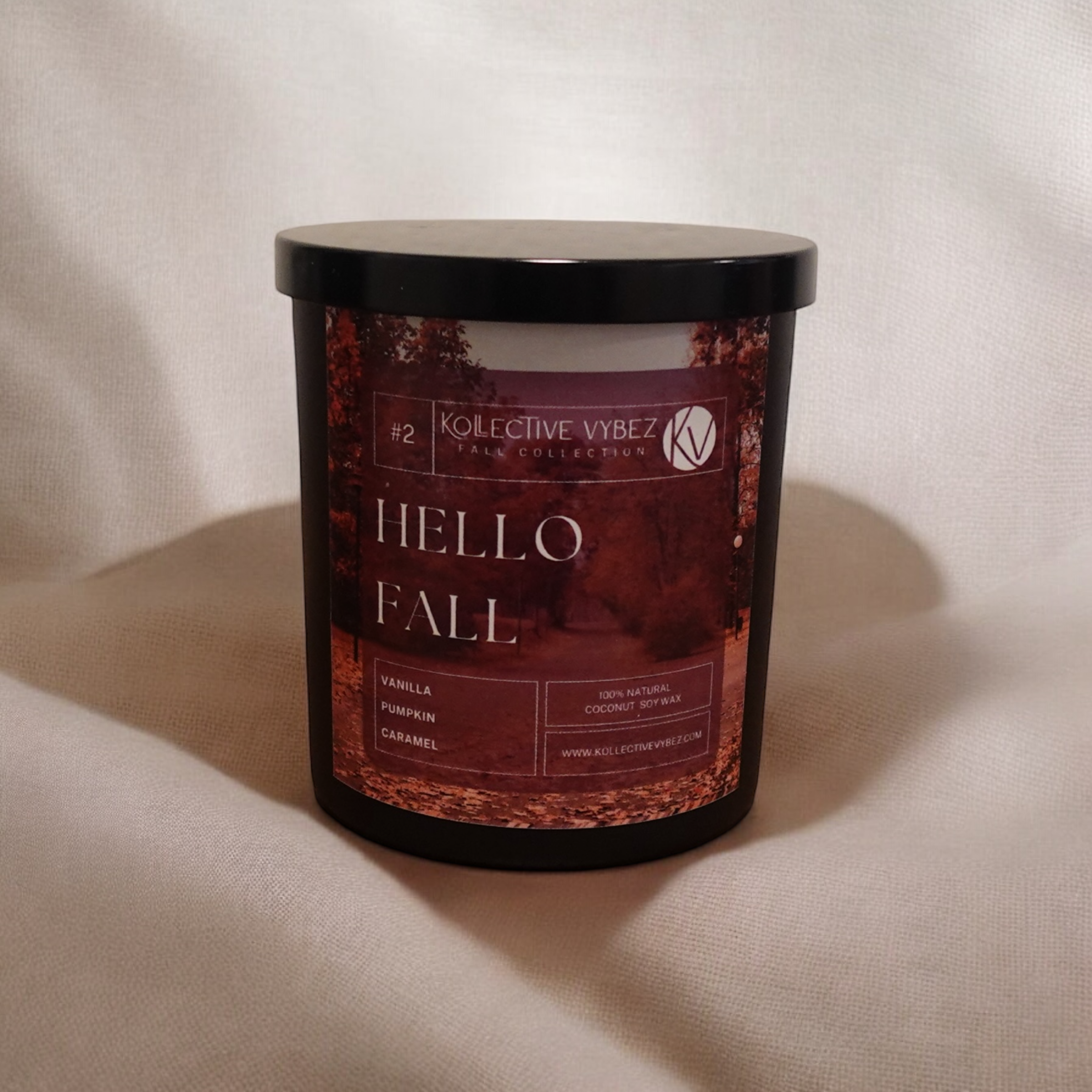 Hello fall coconut soy wax candle