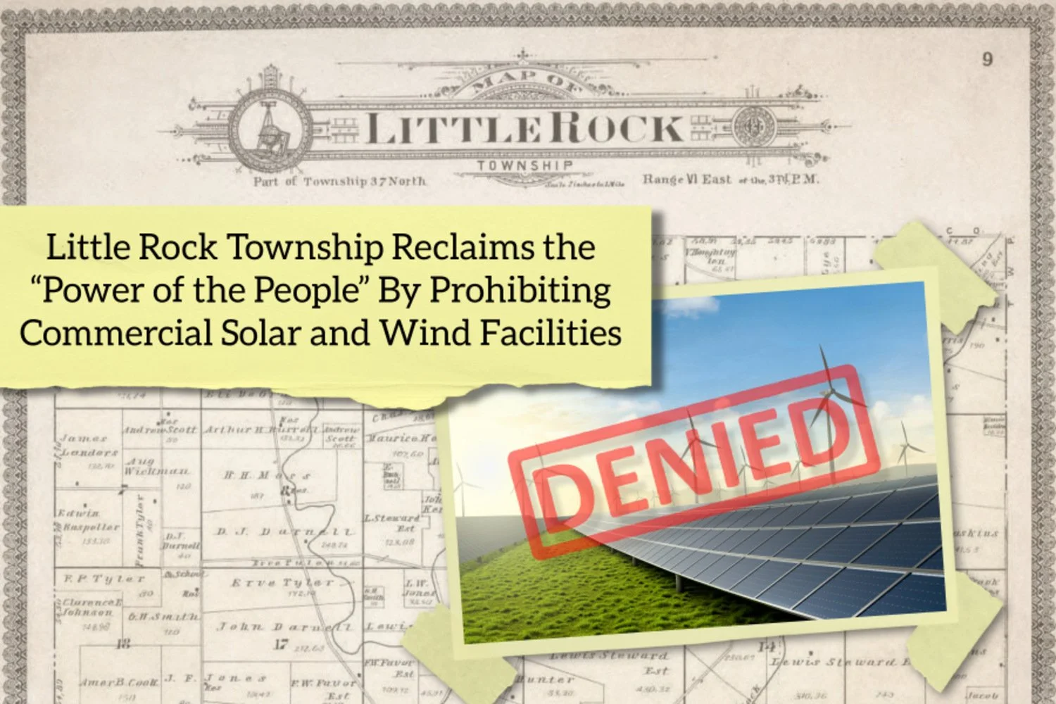 Little Rock Township Reclaims the “Power of the People” By Prohibiting Commercial Solar and Wind Facilities