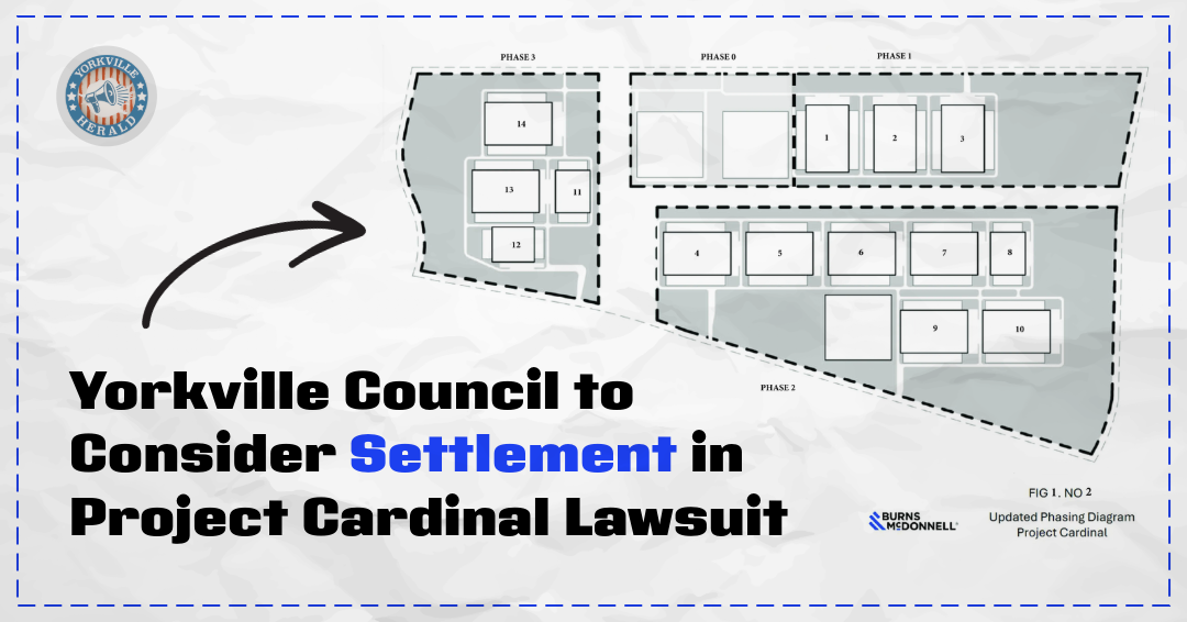 Yorkville Council to Consider Settlement in Project Cardinal Lawsuit