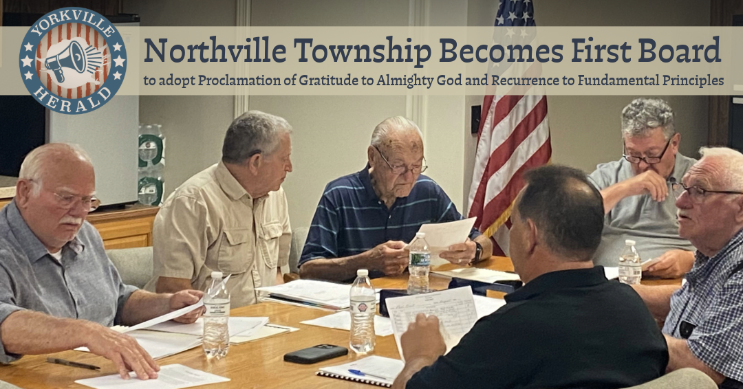 Northville Township Becomes First Board to Adopt Proclamation of Gratitude to Almighty God and Recurrence to Fundamental Principles