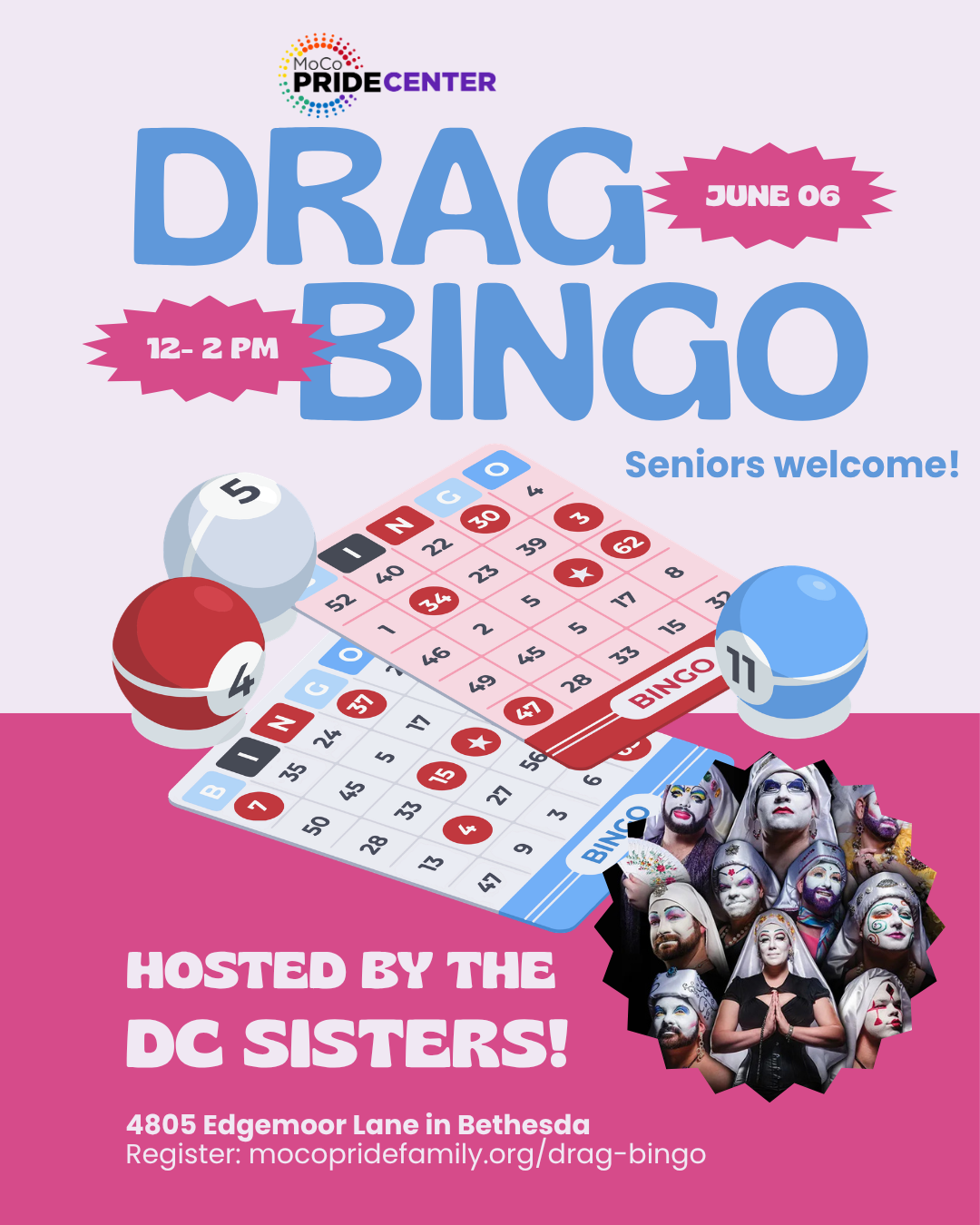 Drag Bingo hosted by the DC Sisters