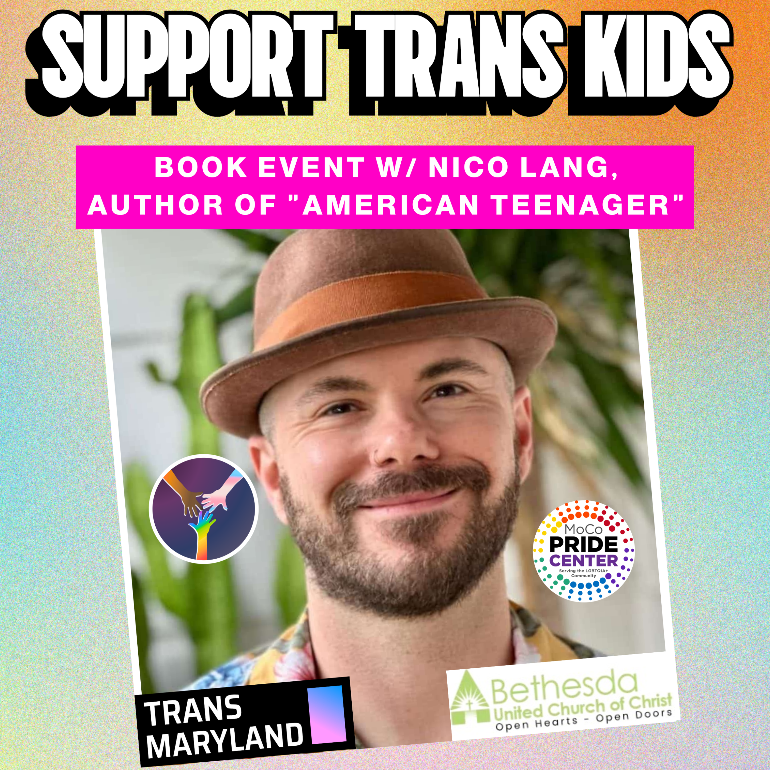 Support Trans Kids: Book Event with Nico Lang