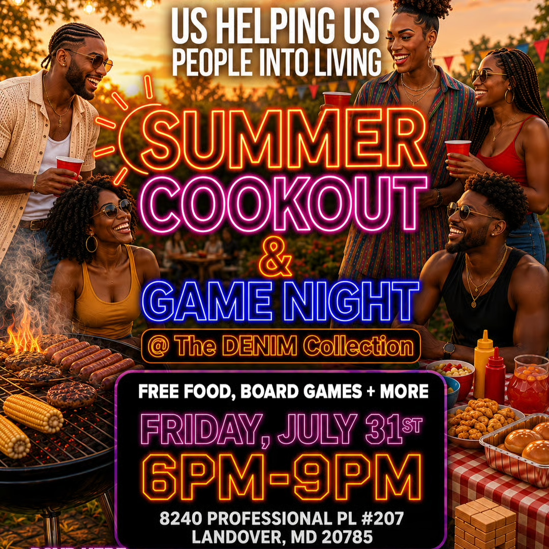 Grand Opening Cookout &amp; Game Night: Us Helping Us