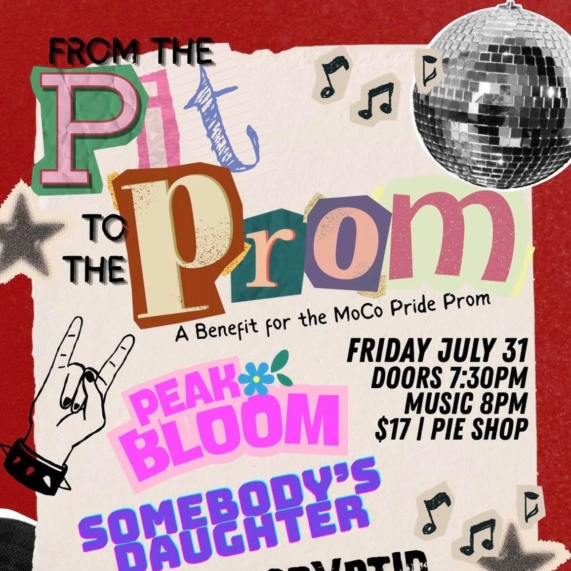 From the Pit to the Prom: A Benefit for the MoCo Pride Prom