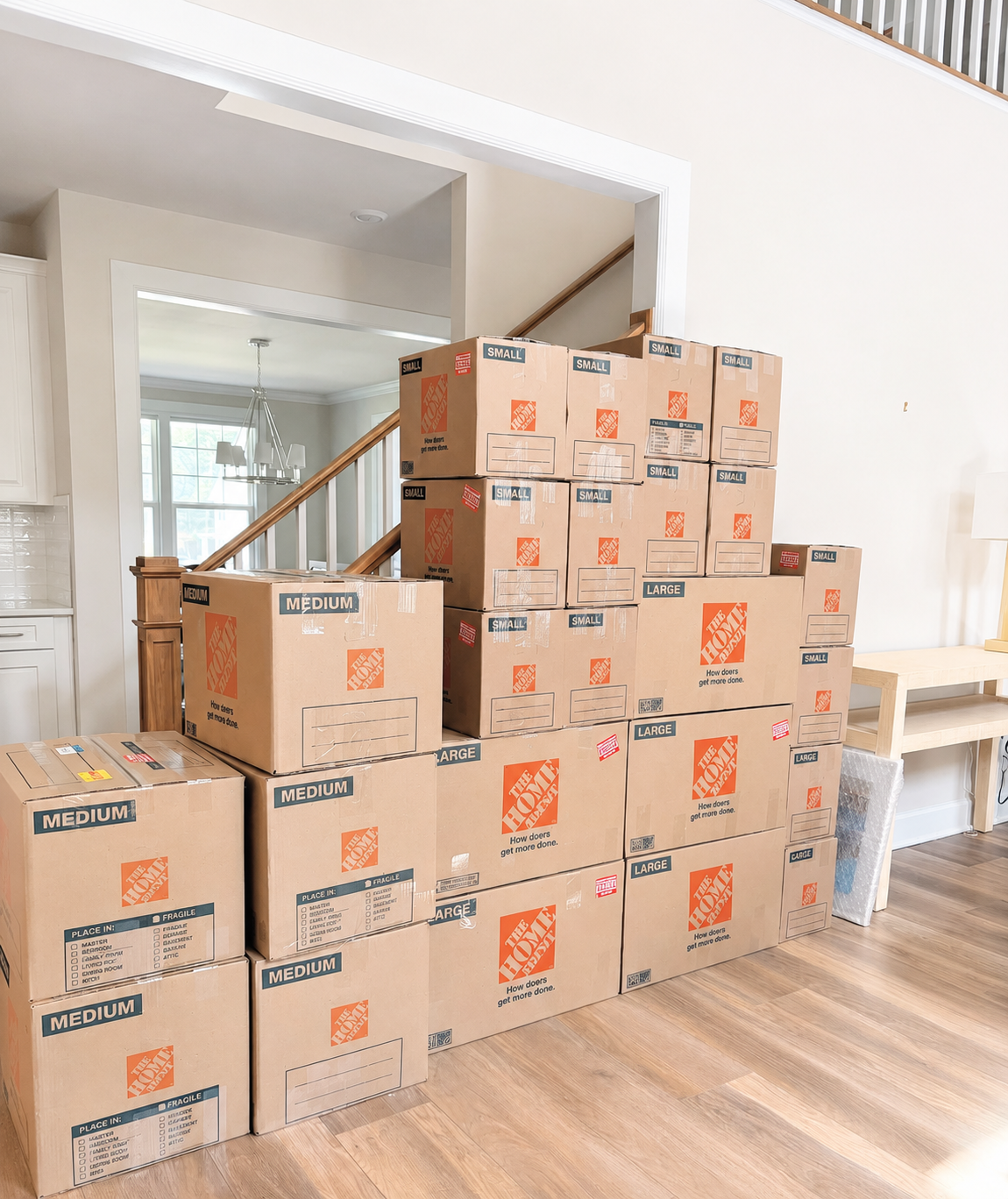 Professional home organization project showcasing customized moving solutions, decluttering in Fredericksburg, Spotsylvania, and surrounding counties.