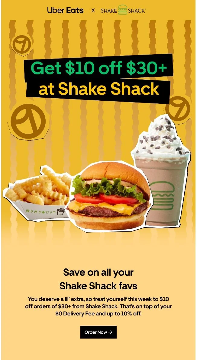 Uber Eat X Shake Shack - Fanum Tax Relief — Yessy Downs