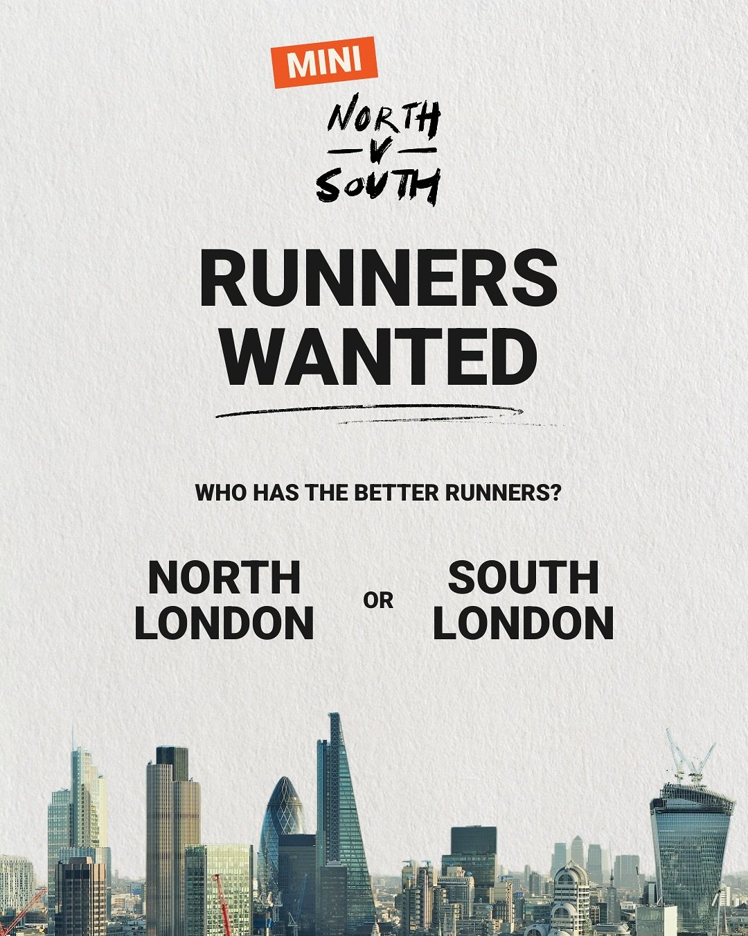 In the build up to the biggest relay race in the UK - we are hosting a mini one in London. We will find out who has the better runners - North London or South London?
Clapham or Camden?
Dulwich or Dalston?
Battersea or Bethnal Green?
Prizes, drink