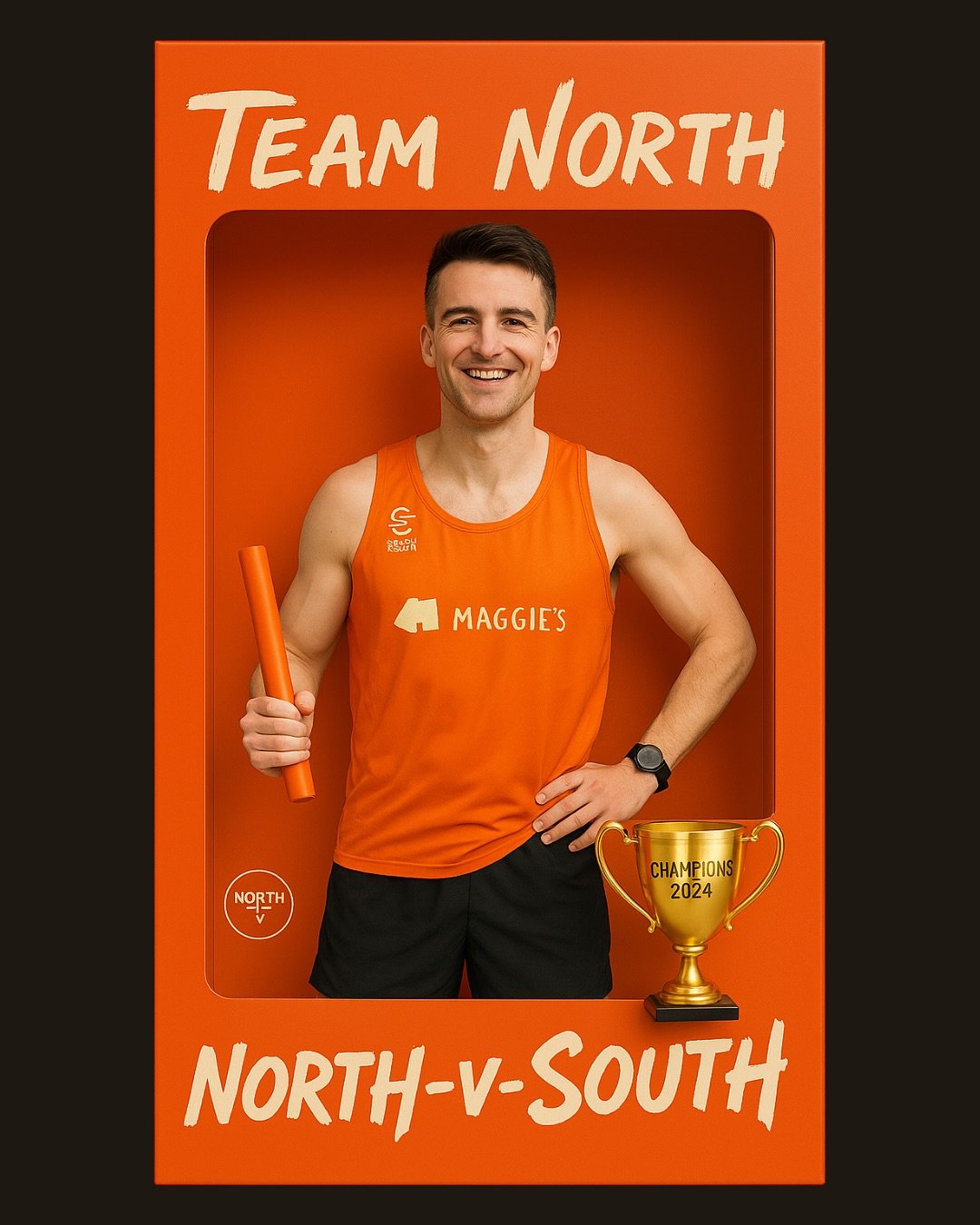 Starter pack for North v South. All you need is yourself, the baton and the will to win. Team North currently hold the trophy with team south having an empty trophy cabinet.
Can the south fight back and claim the glory this year?
#northvsouth