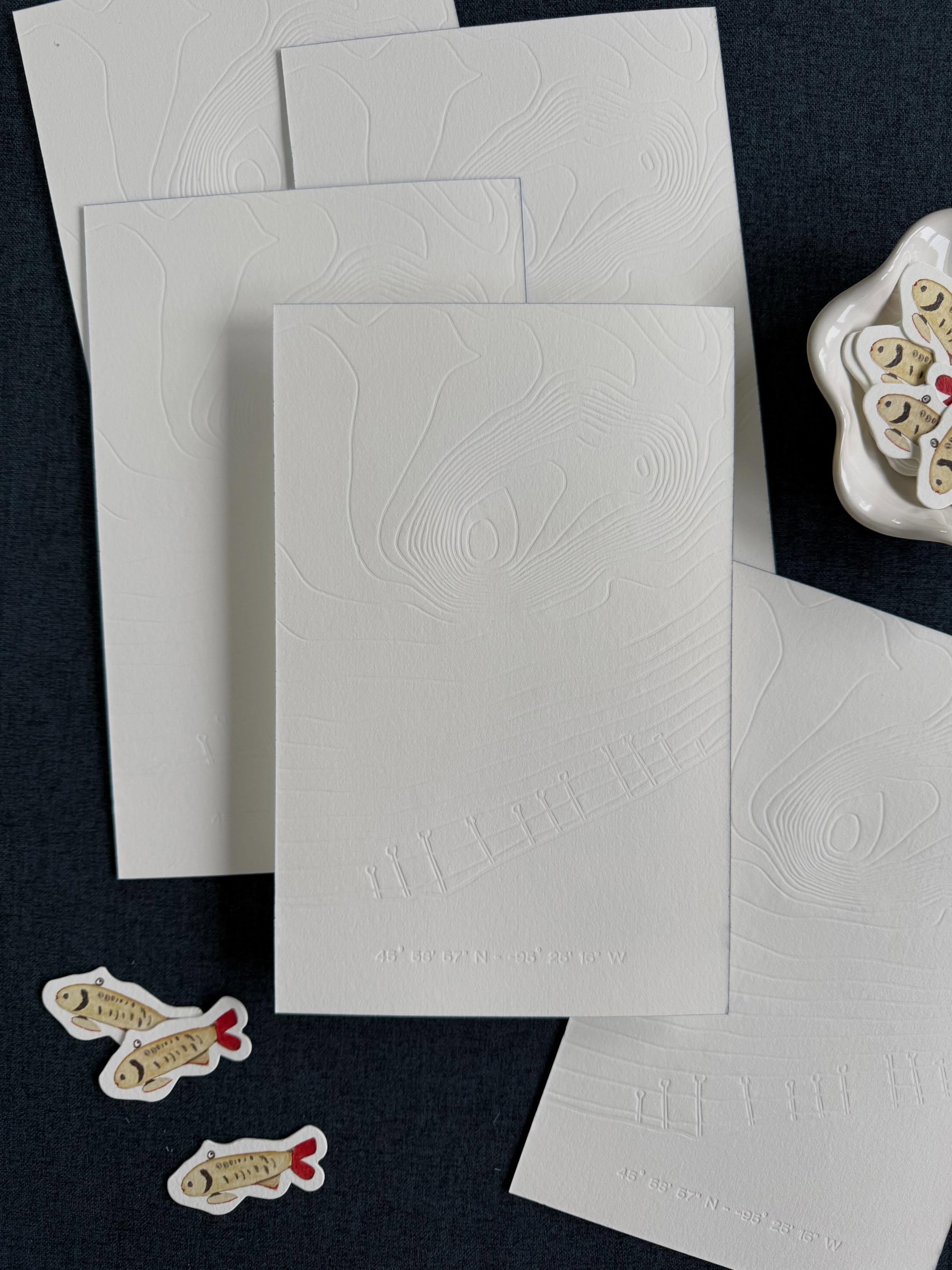 Let&rsquo;s take a moment for this texture. One of my favorite details for this Minnesota destination wedding is the topography of the lake where this family has spent their summers for generations. Hand-drawn depths. The family dock. The exact coord