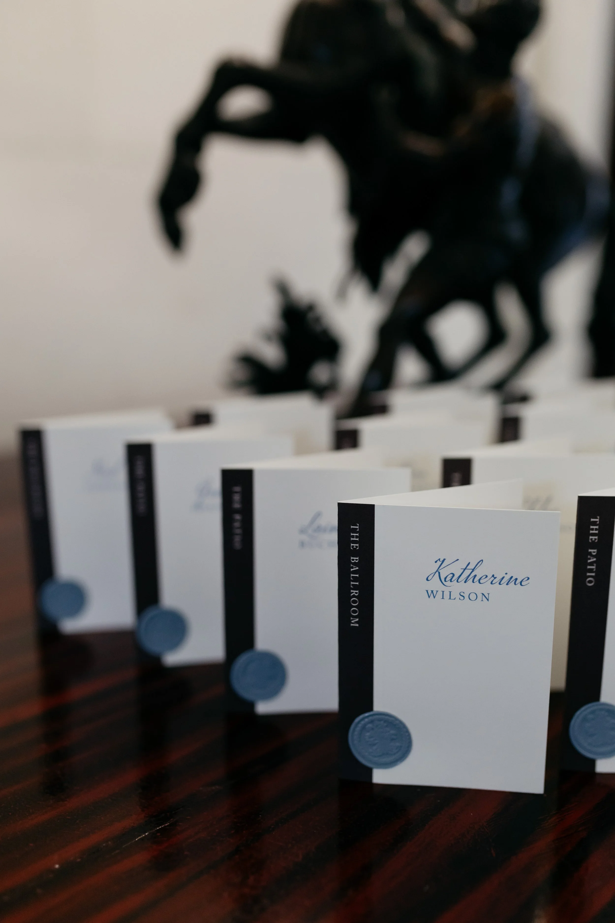 escort cards that look like a book