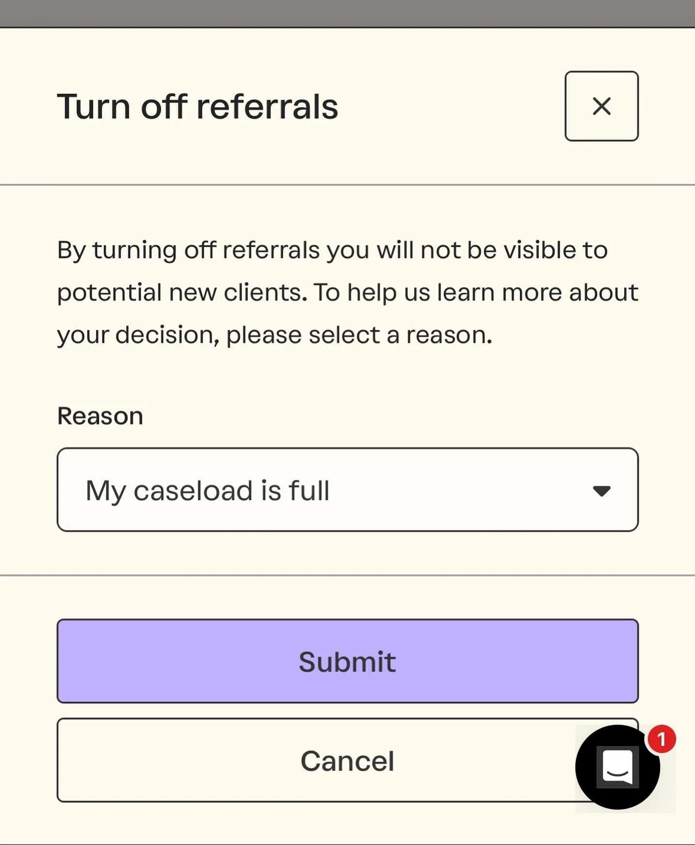 There&rsquo;s a great feeling of accomplishment when you can say your caseload is full. I&rsquo;ve gotten a ton of new intakes in the past two weeks and I need to see how they&rsquo;ll all fit into my current schedule, so I may turn it back on, but I