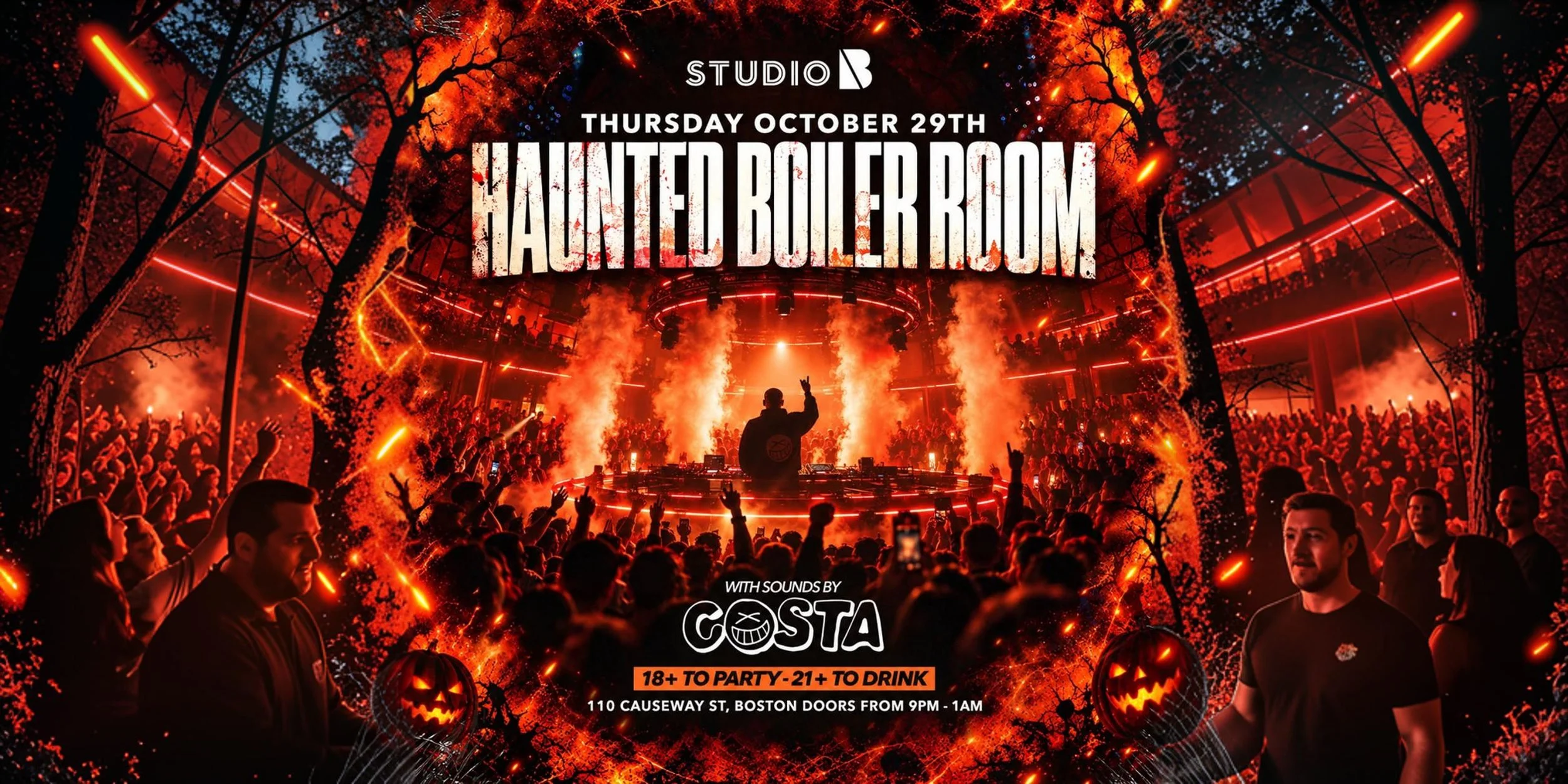 Haunted Boiler Room at Studio B (18+)