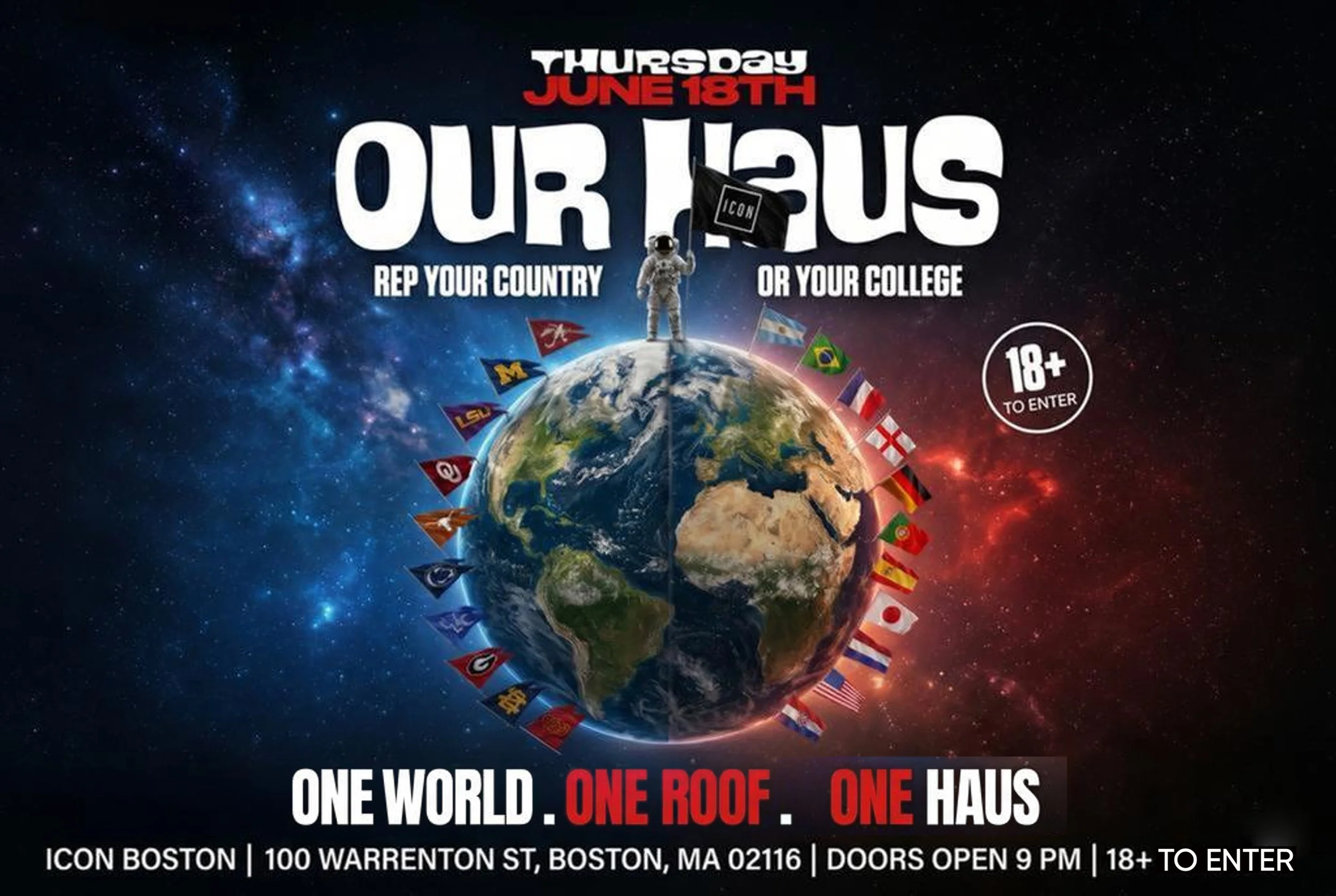 Our Haus: Rep Your Flag Night (18+)