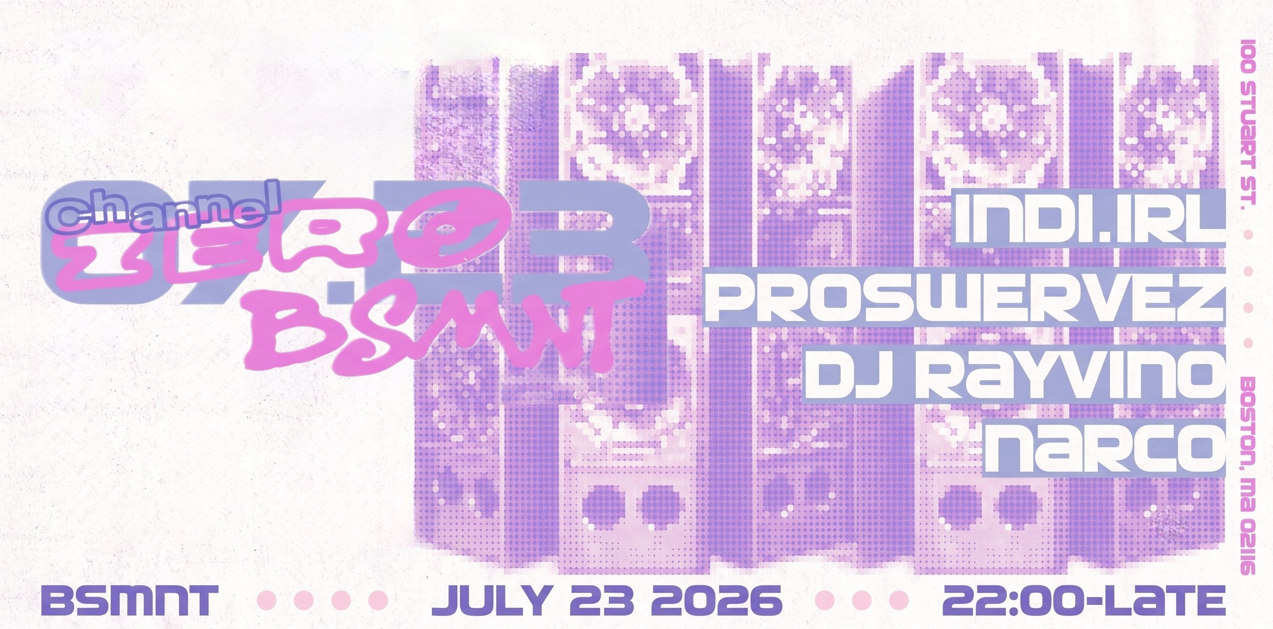 channel zero presents: indi.irl, proswervez, DJ rayvino, narco