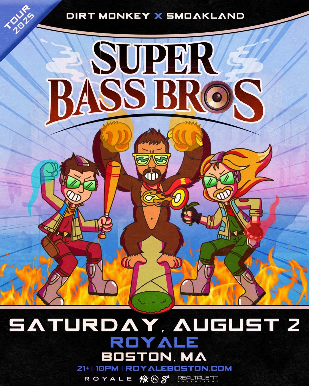 Dirt Monkey x Smoakland: Super Bass Bros Tour