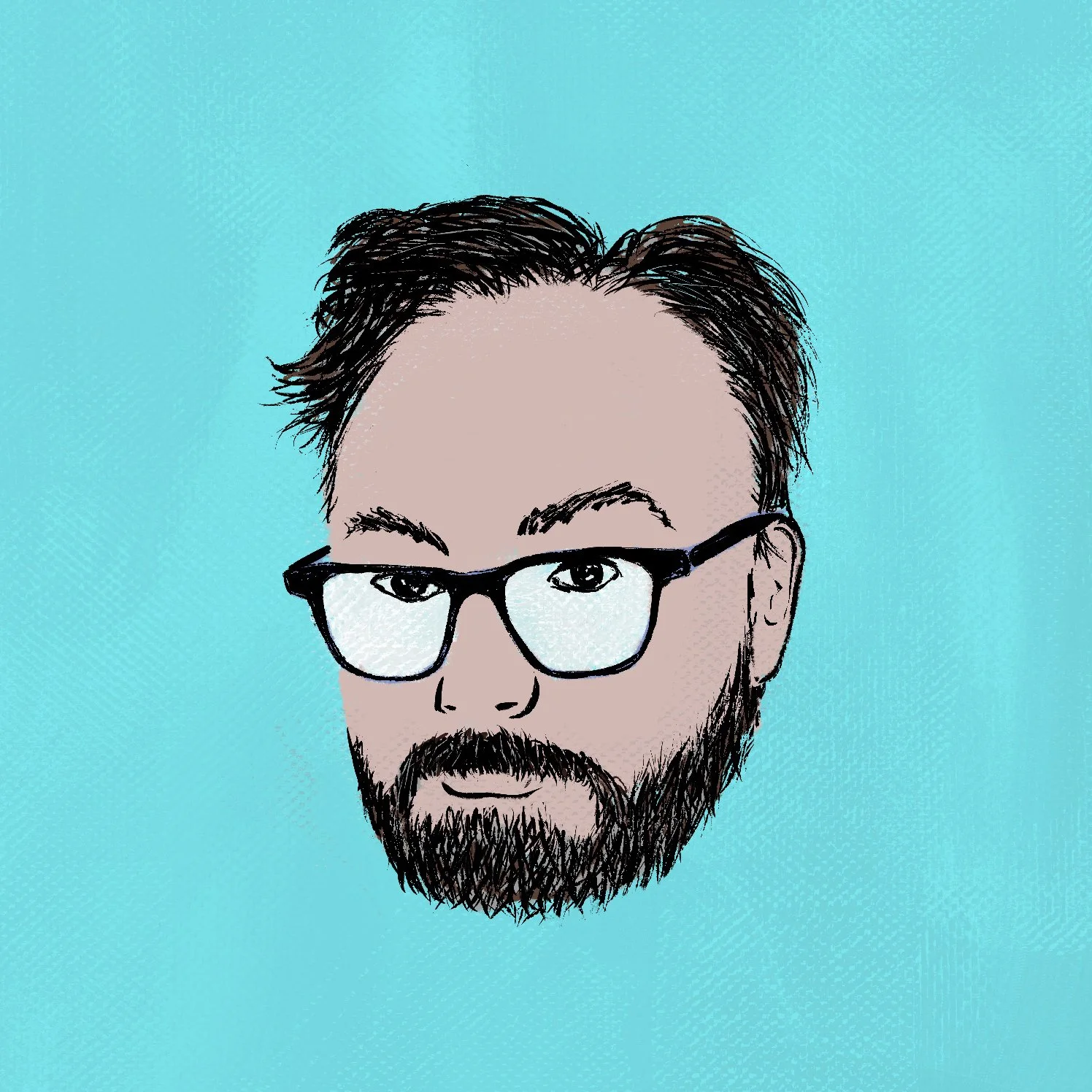 Self portrait avatar for the sites.