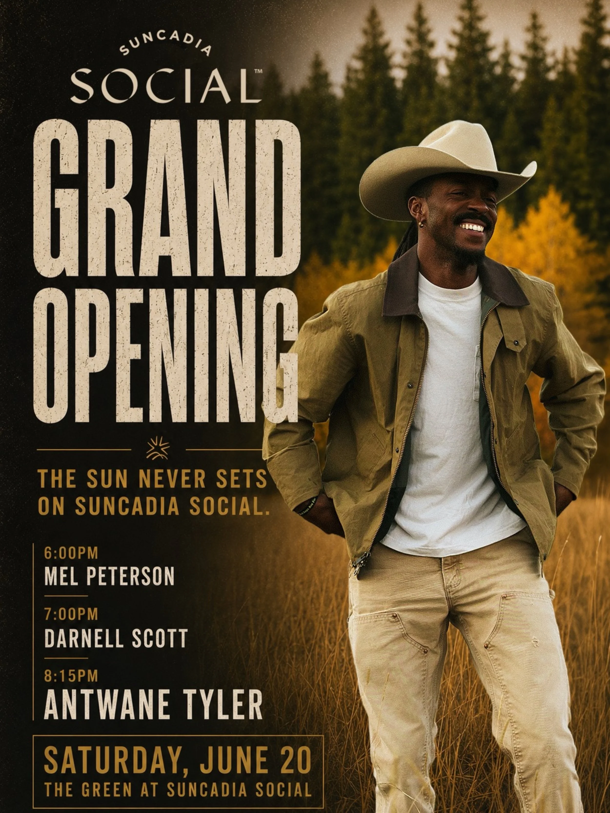 How about a little country music in one of my favorite places in Washington! See yall in Suncadia! 🤠