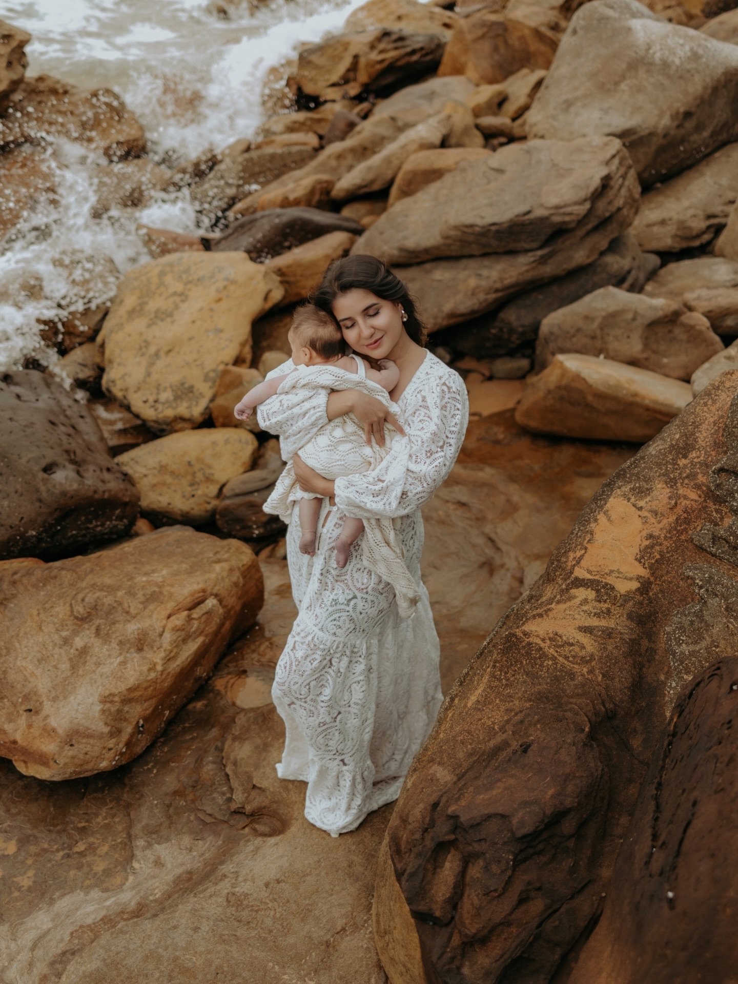 There&rsquo;s something about this stage that no one really prepares you for.

You&rsquo;re not pregnant anymore. 
You&rsquo;re not who you were before either.

You&rsquo;re just&hellip; in it.

Holding them, learning them, carrying this new version 