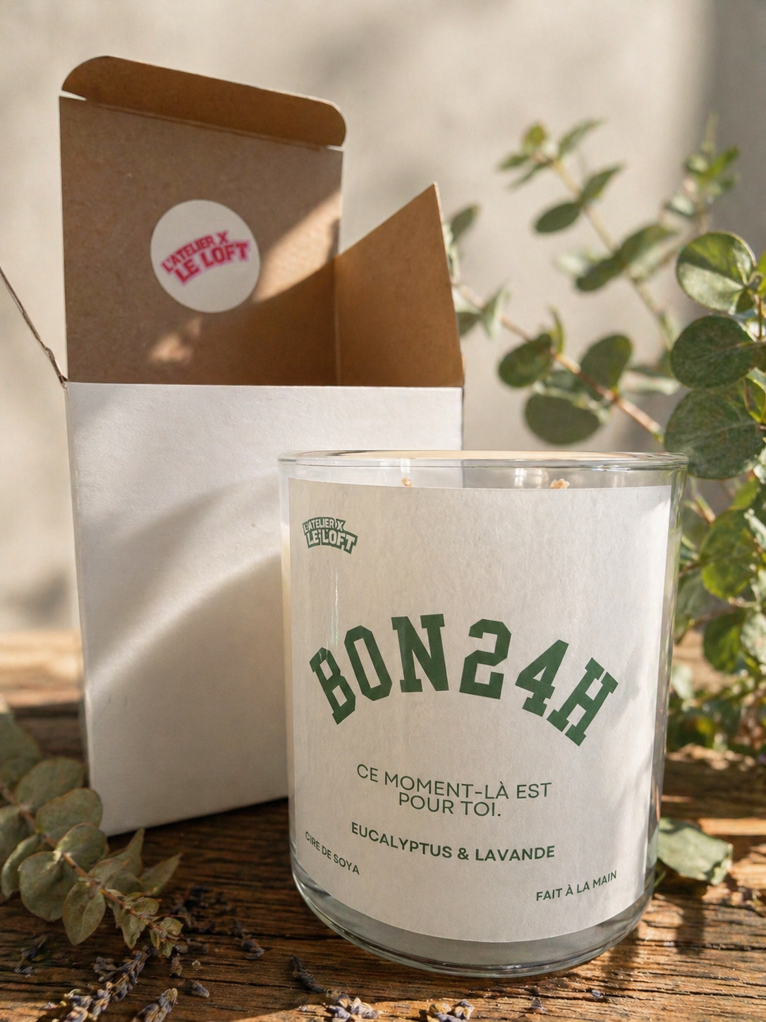 Chandelle Eucalyptus & Lavande Française